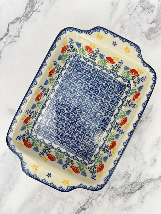 Rectangular Baker with Handles - Shape A84 - Pattern 3218