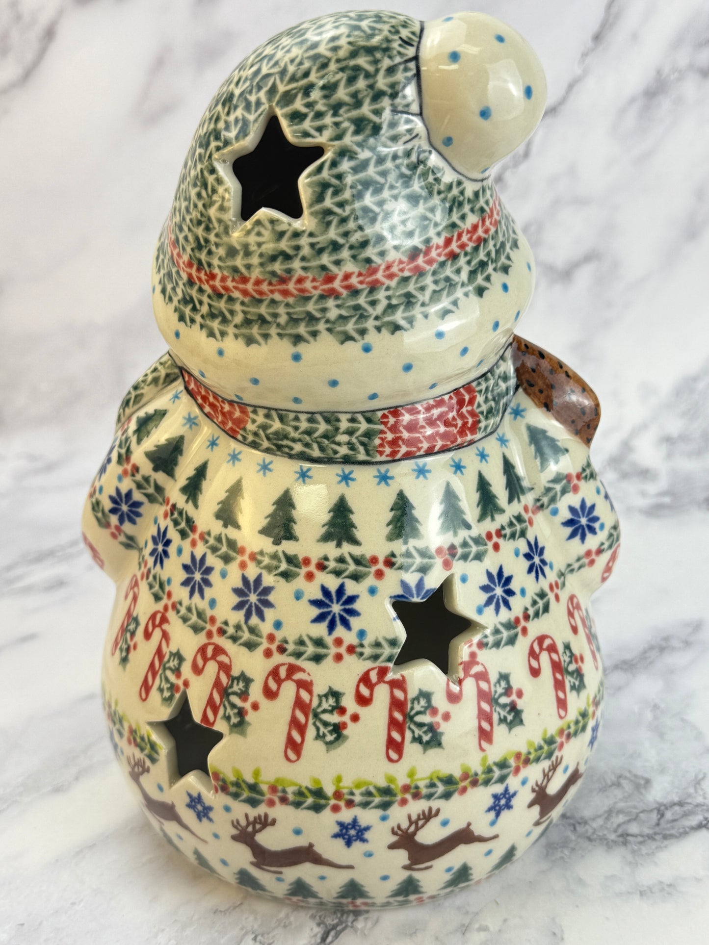 Vena Snowman With Broomstick - Shape V641 - Christmas Sweater