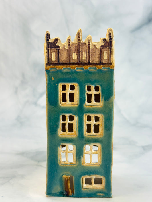 Ceramic Votive House - N