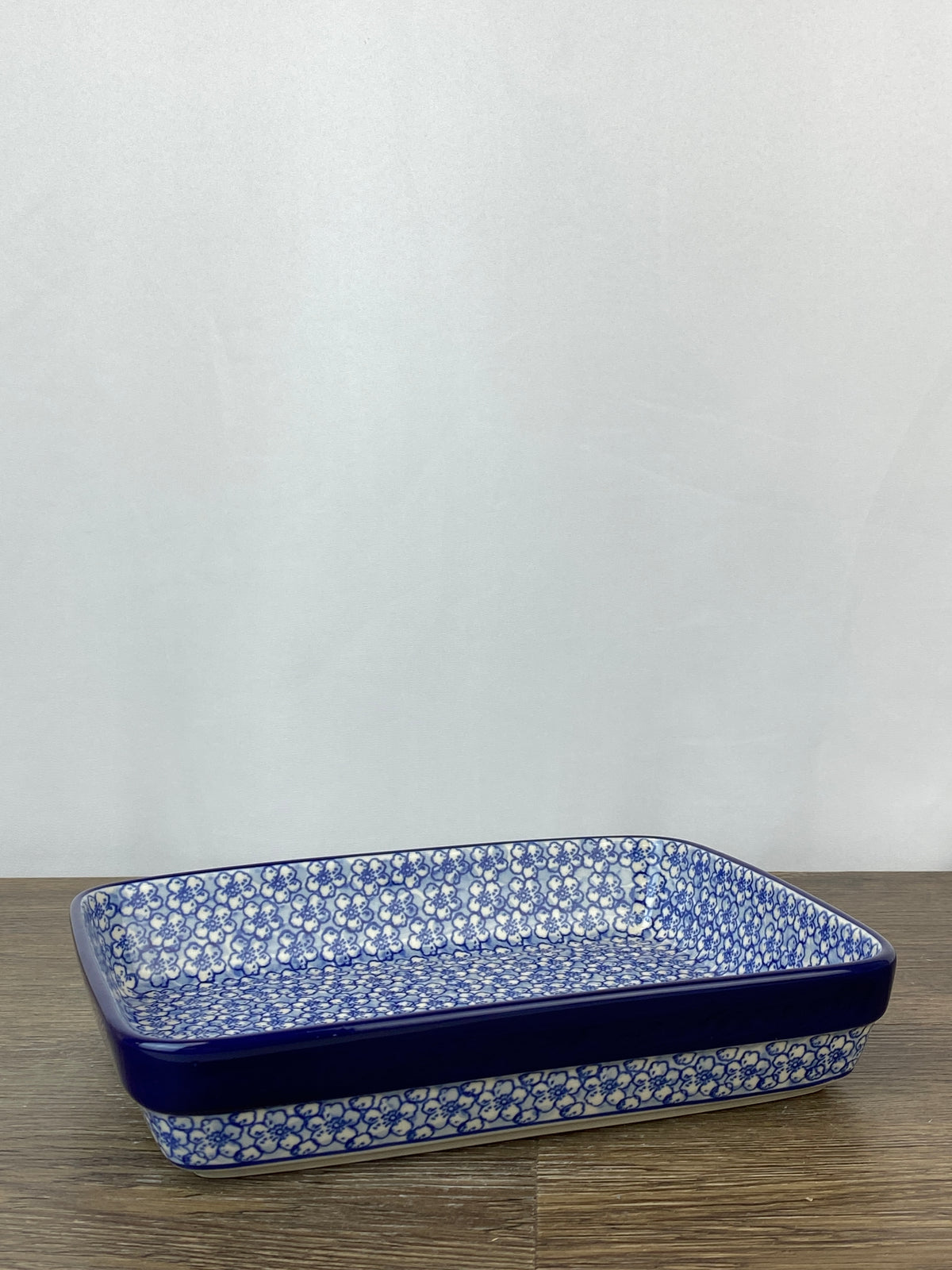 Shallow Rectangle Pattern Shallow Rectangular Baker - Shape 403 - Pattern 2176 – Polish Pottery ...