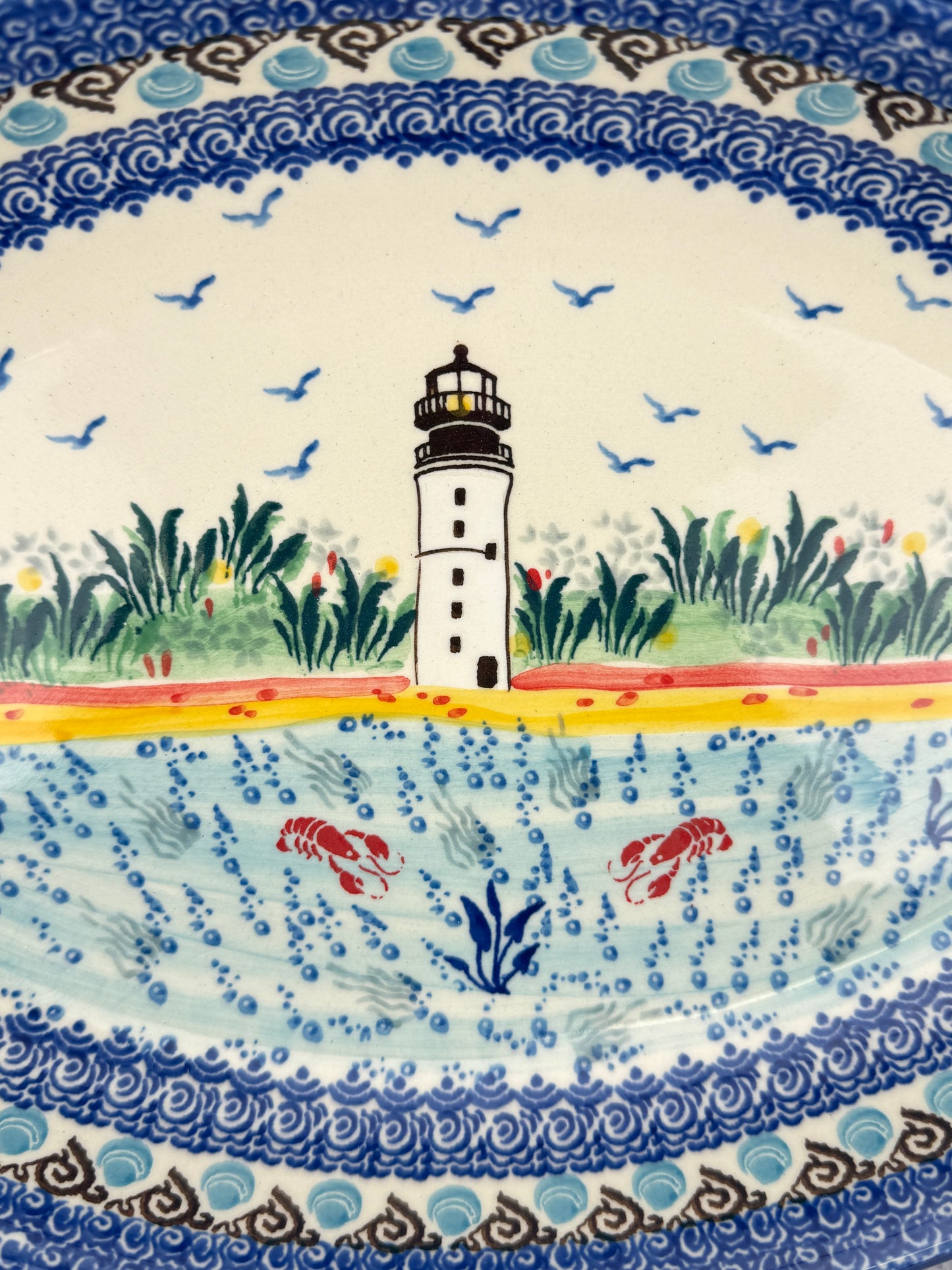 Large Unikat Fish Serving Dish - Shape E23 - Pattern U5241