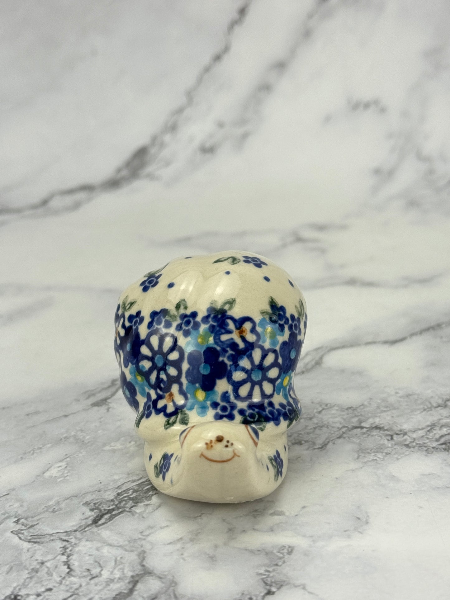 Snail Figurine - Shape V415 - Pattern Blue Medow