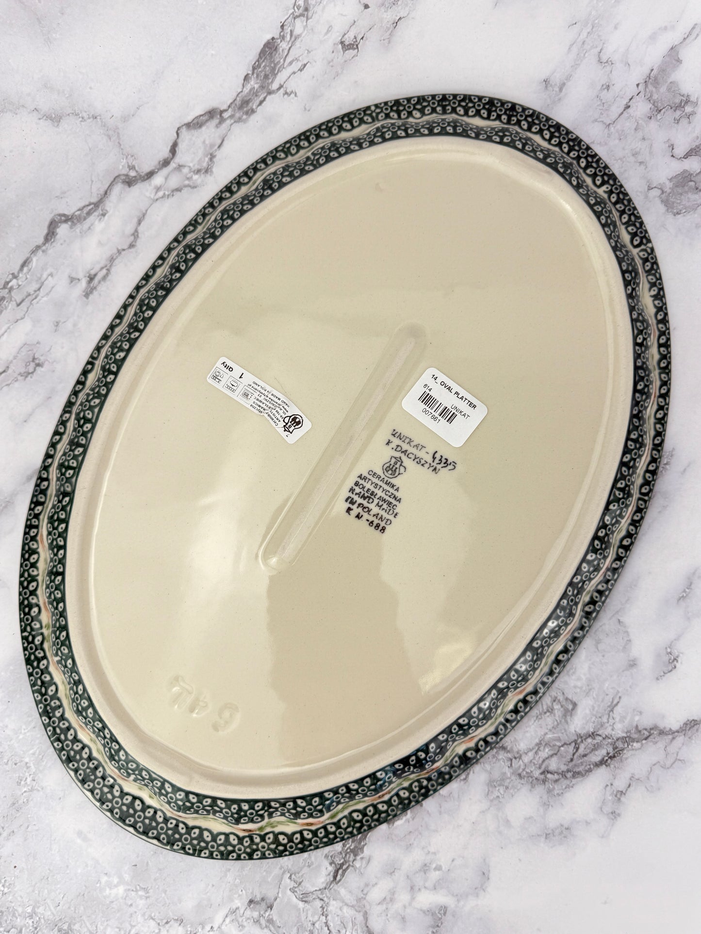 Unikat Oval Platter - Shape 614 - Pattern U4335