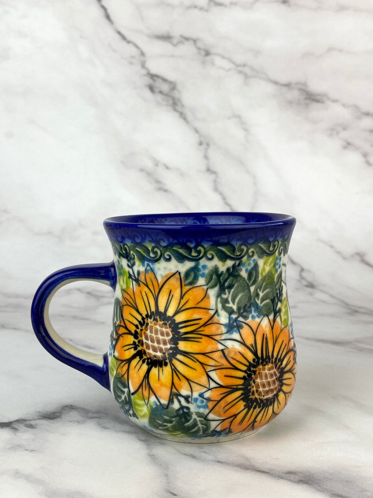 Vena Unikat 8oz Mug - Shape V053 - A563 Sunflower