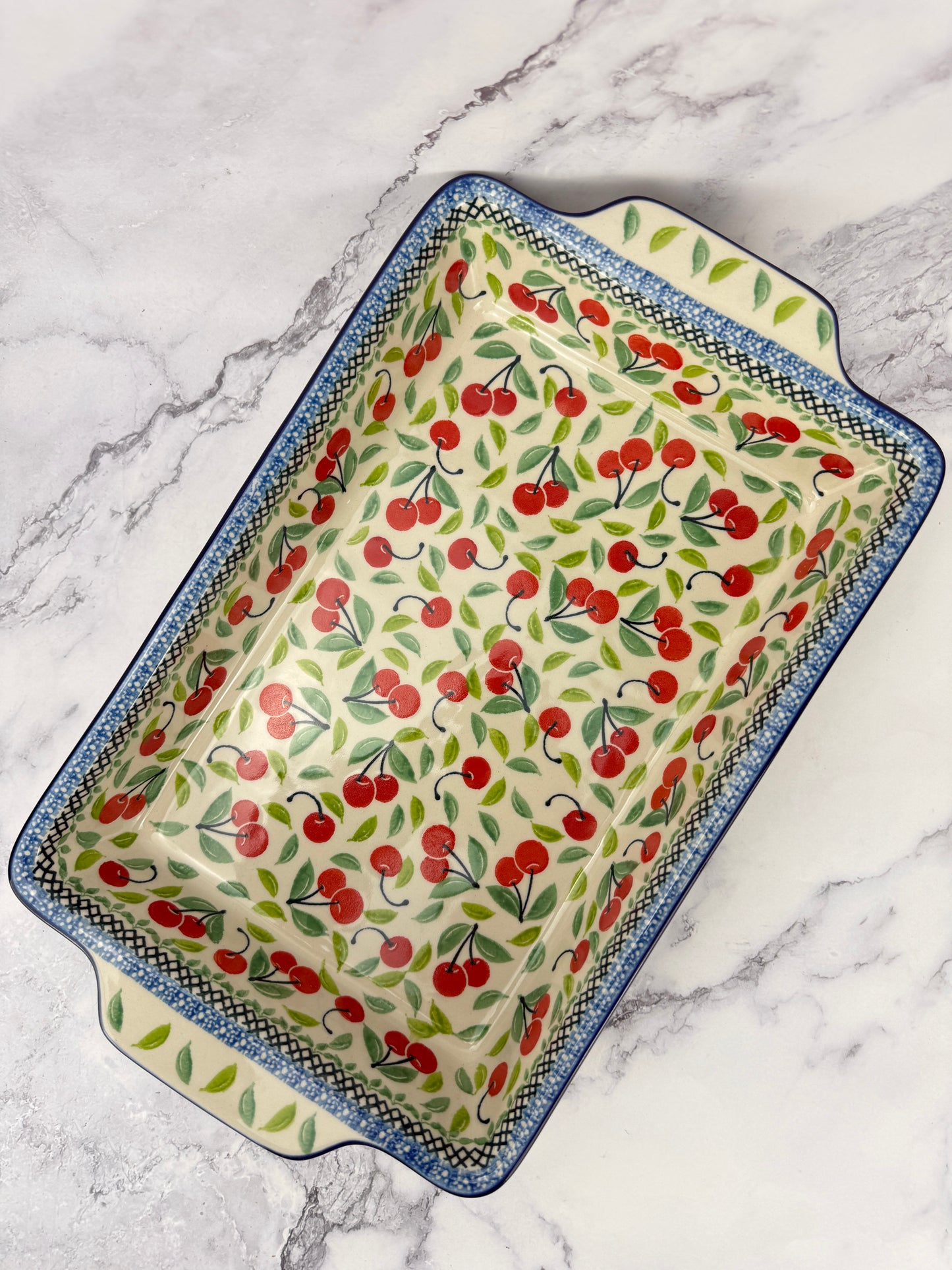 Large Rectangular Baker with Handles - Shape A56 - Pattern 3250