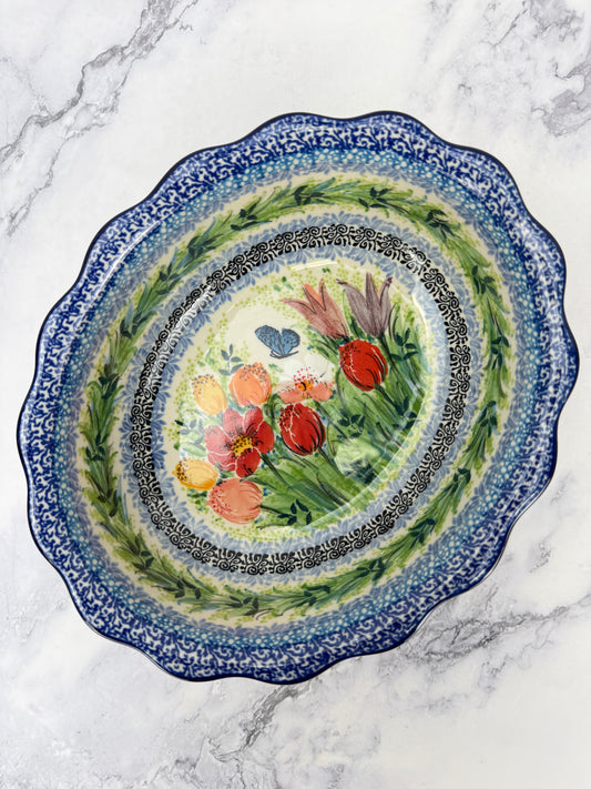 Scalloped Unikat Oval Bowl - Shape D78 - Pattern U5314