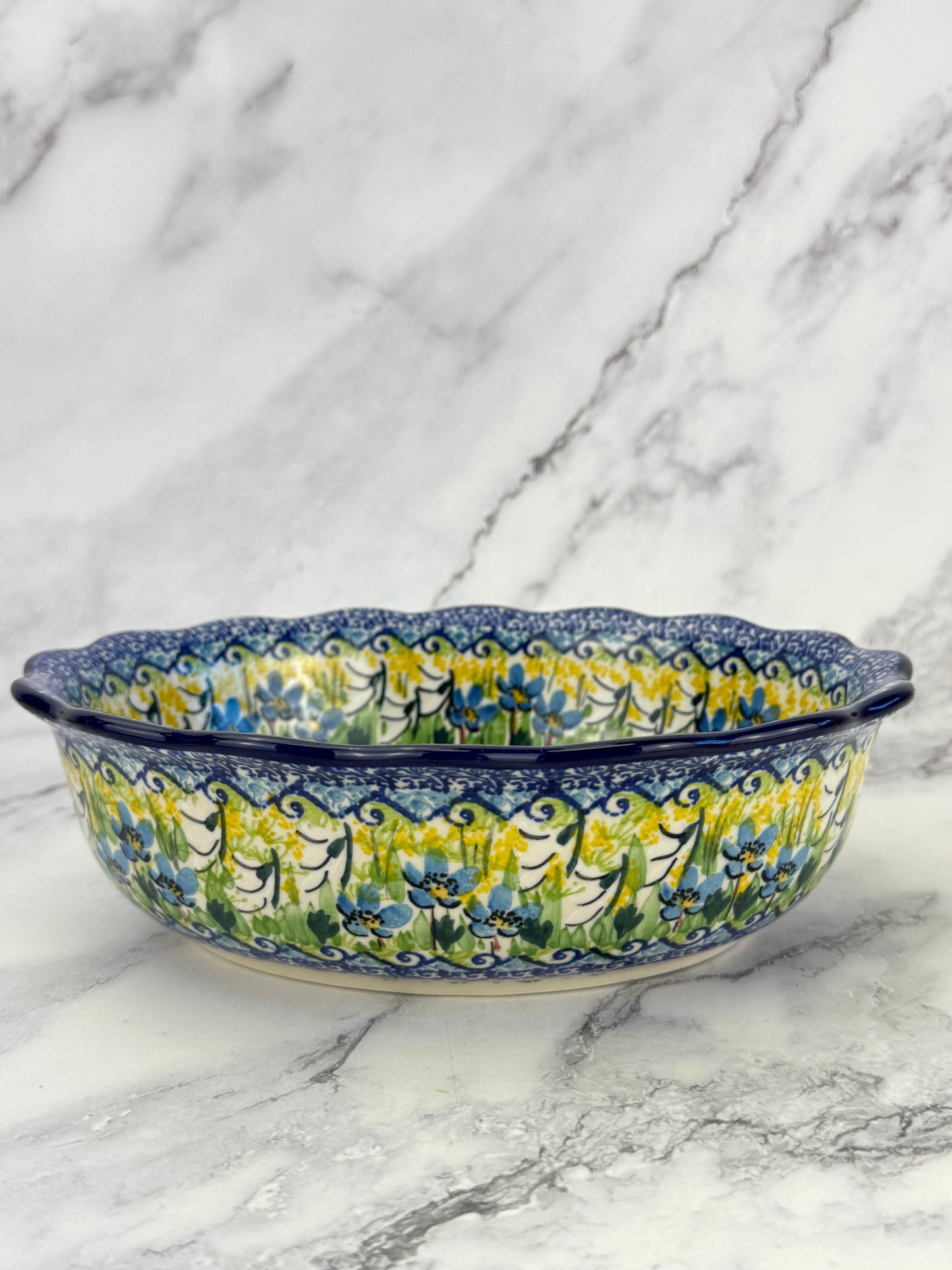 Scalloped Unikat Oval Bowl - Shape D78 - Pattern U5171