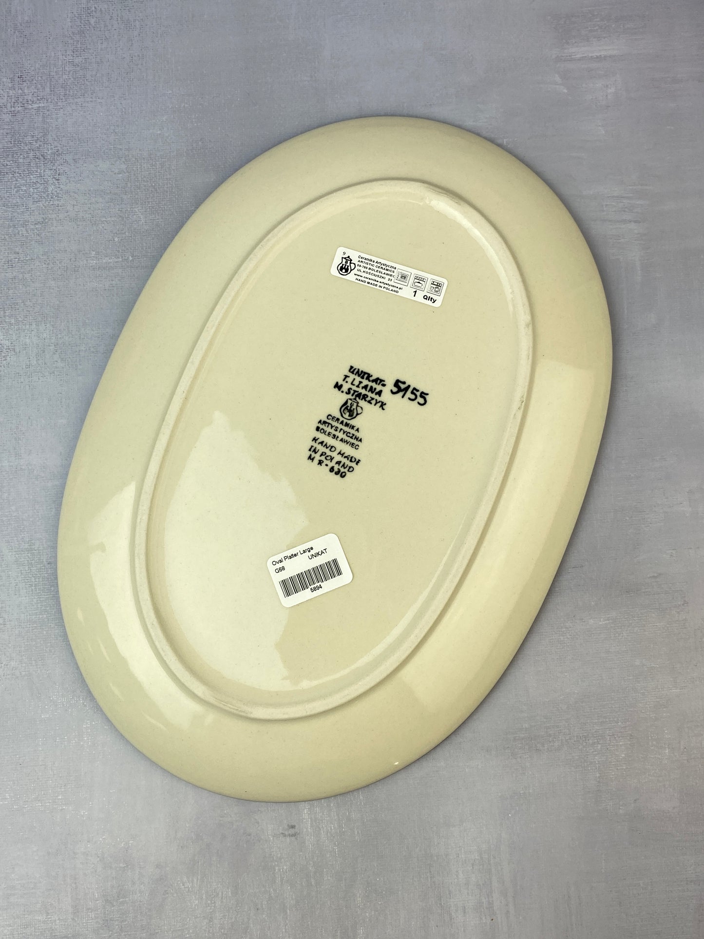 Unikat Oval Platter - Shape G68 - Pattern U5155