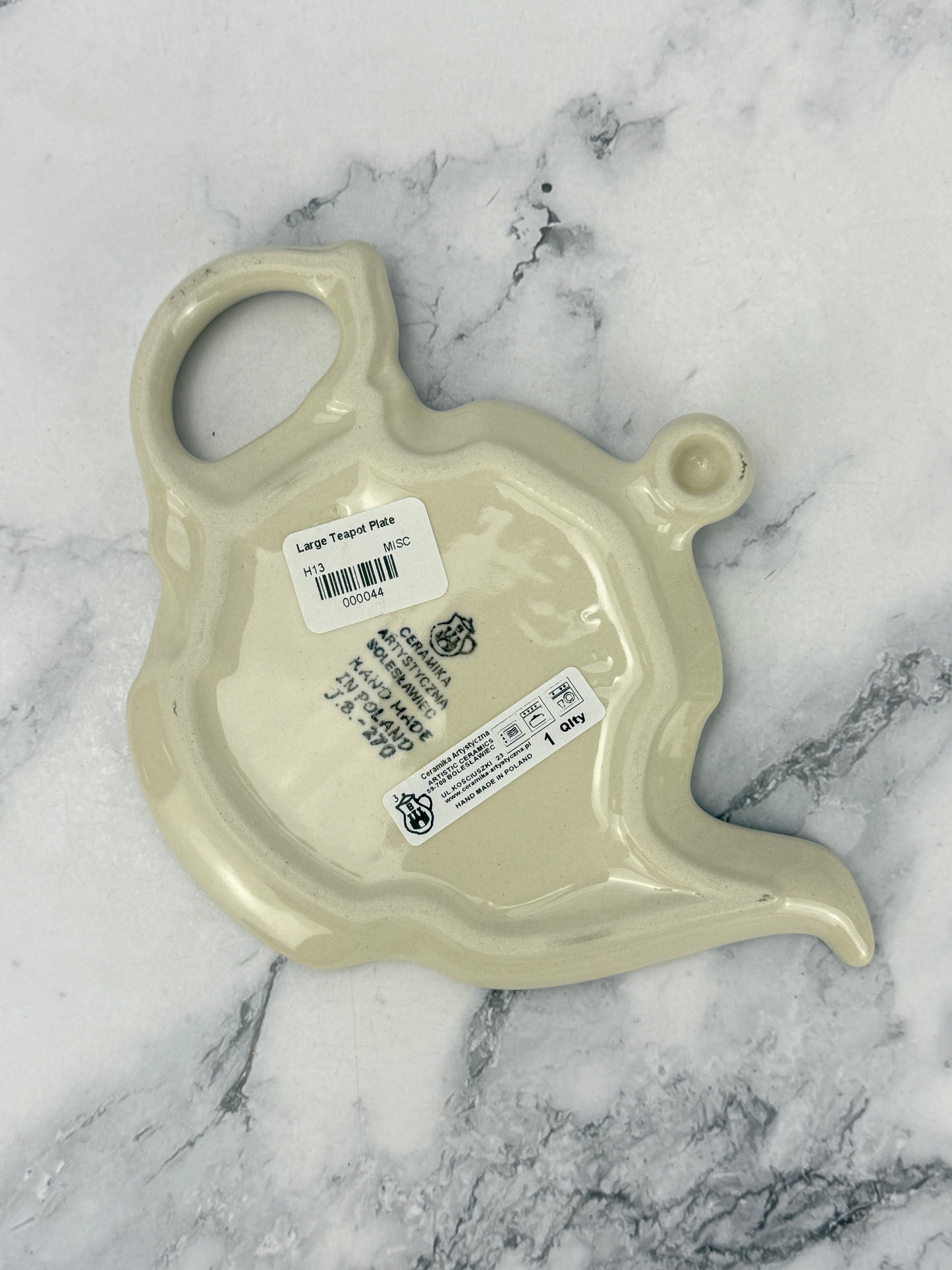 Teapot Plate - Shape H13 - Pattern 3428