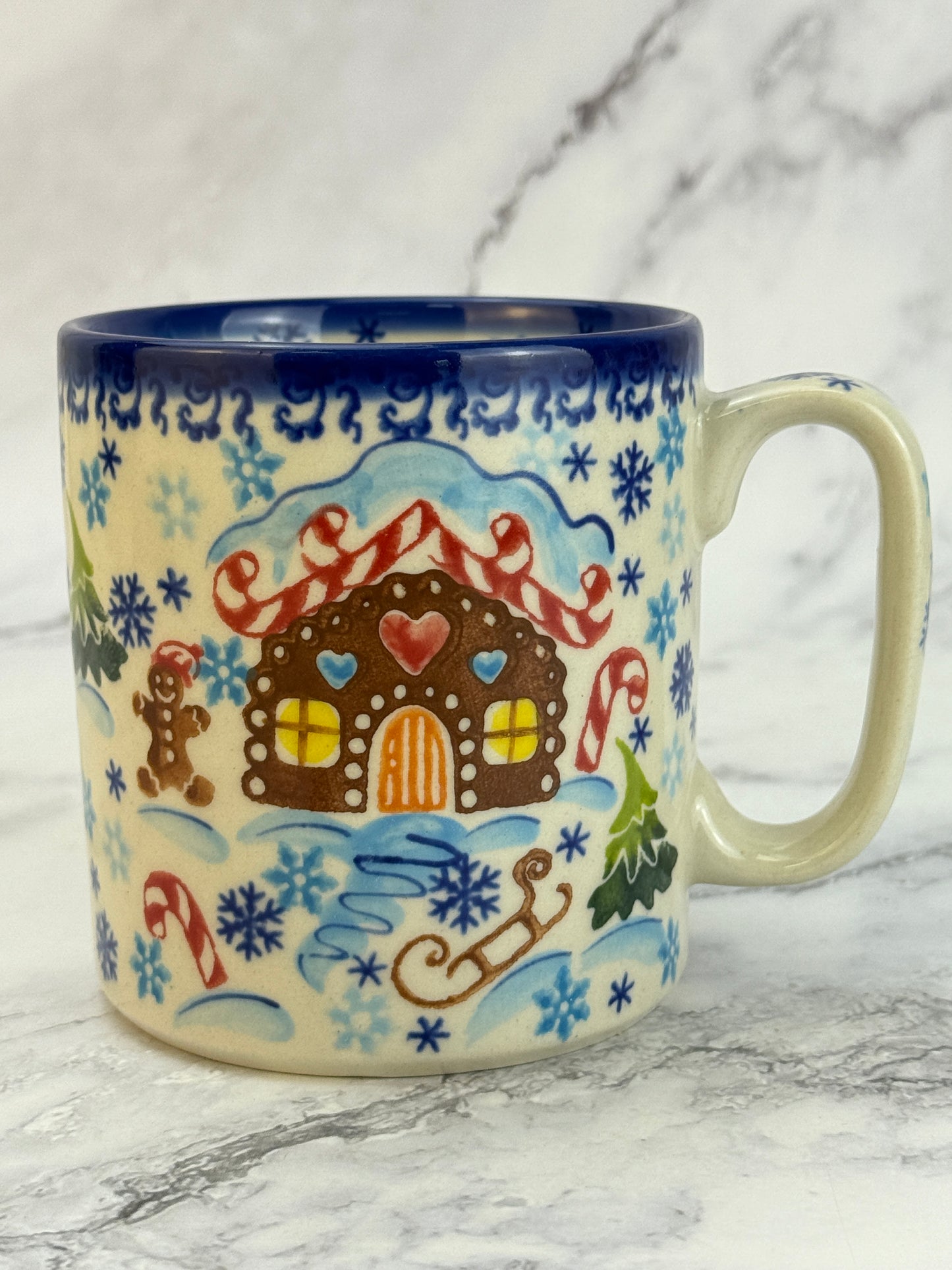 Vena Unikat 12oz Holiday Mug - Shape V055 - Gingerbread