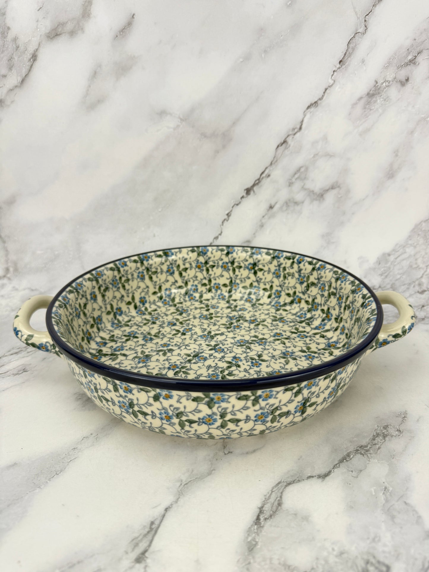 10" Round Baker With Handles - Shape 420 - Pattern 2089
