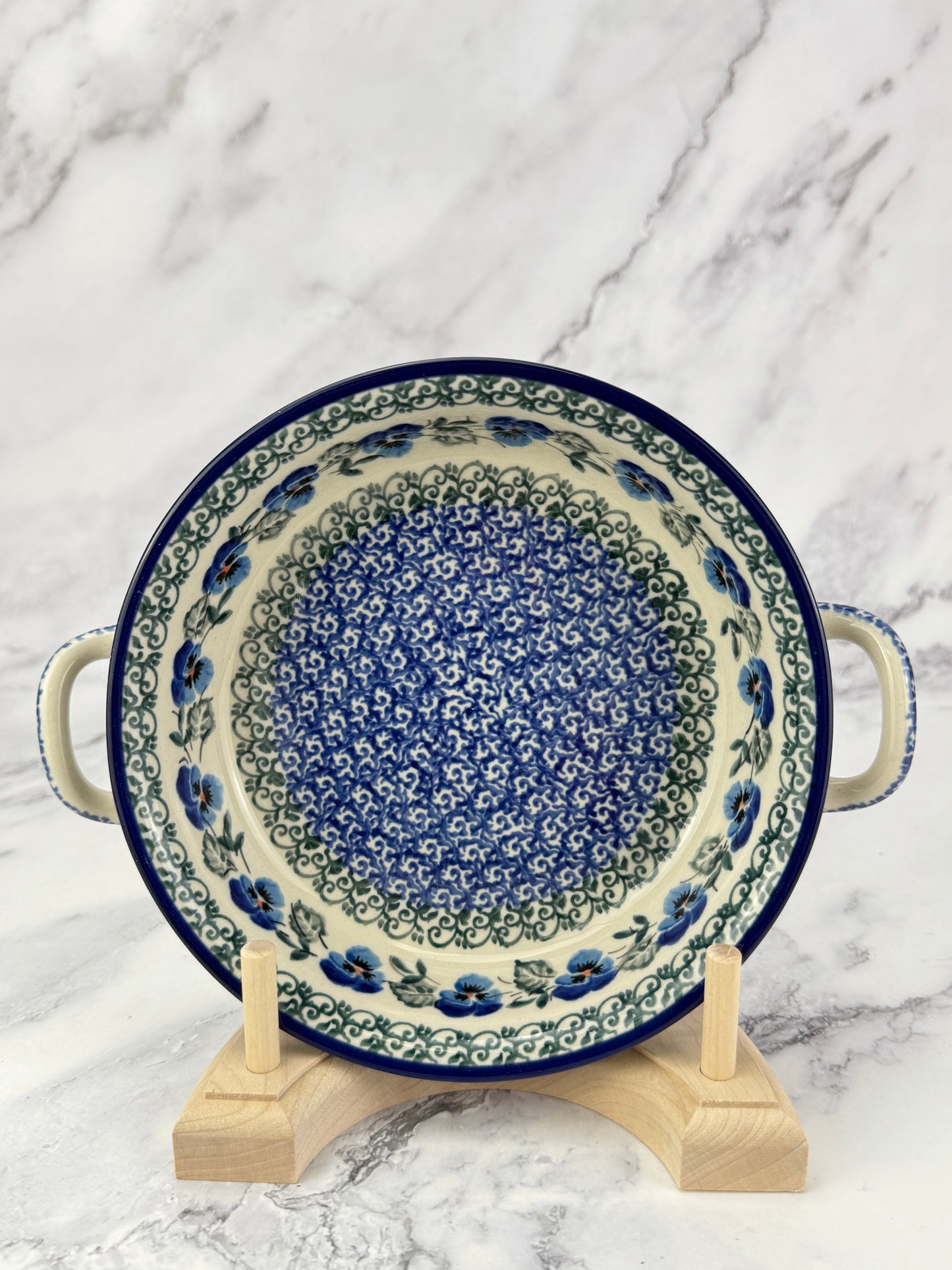 Small Round Baker with Handles - Shape C40 - Pattern 2273