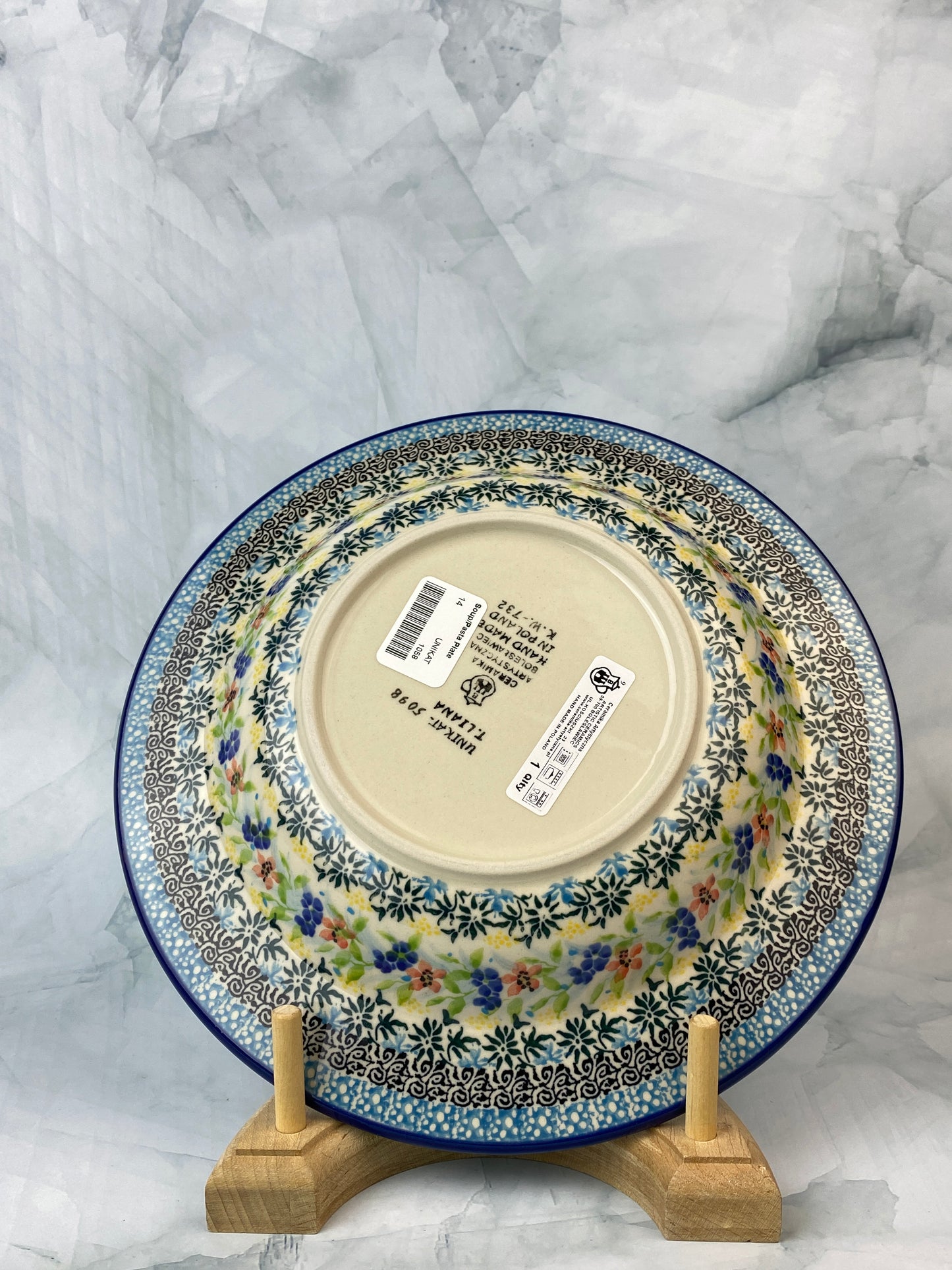 Unikat Soup / Pasta Plate - Shape 14 - Pattern U5098