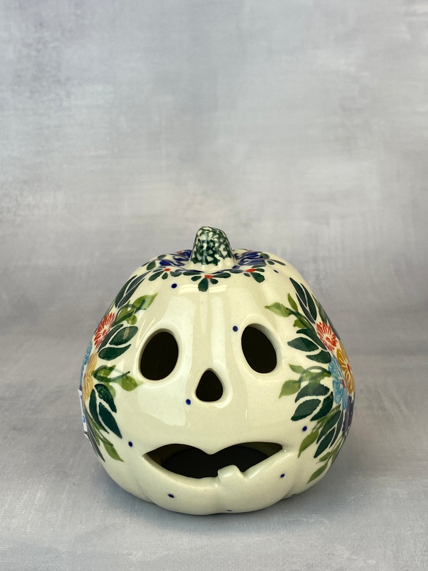 Little Jack-O-Lantern - Squat Bottom Tooth - Colorful Floral