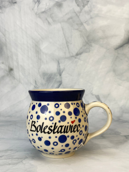 12oz Ladies' Bubble Mug - Shape 70 - Boleslawiec Bubbles