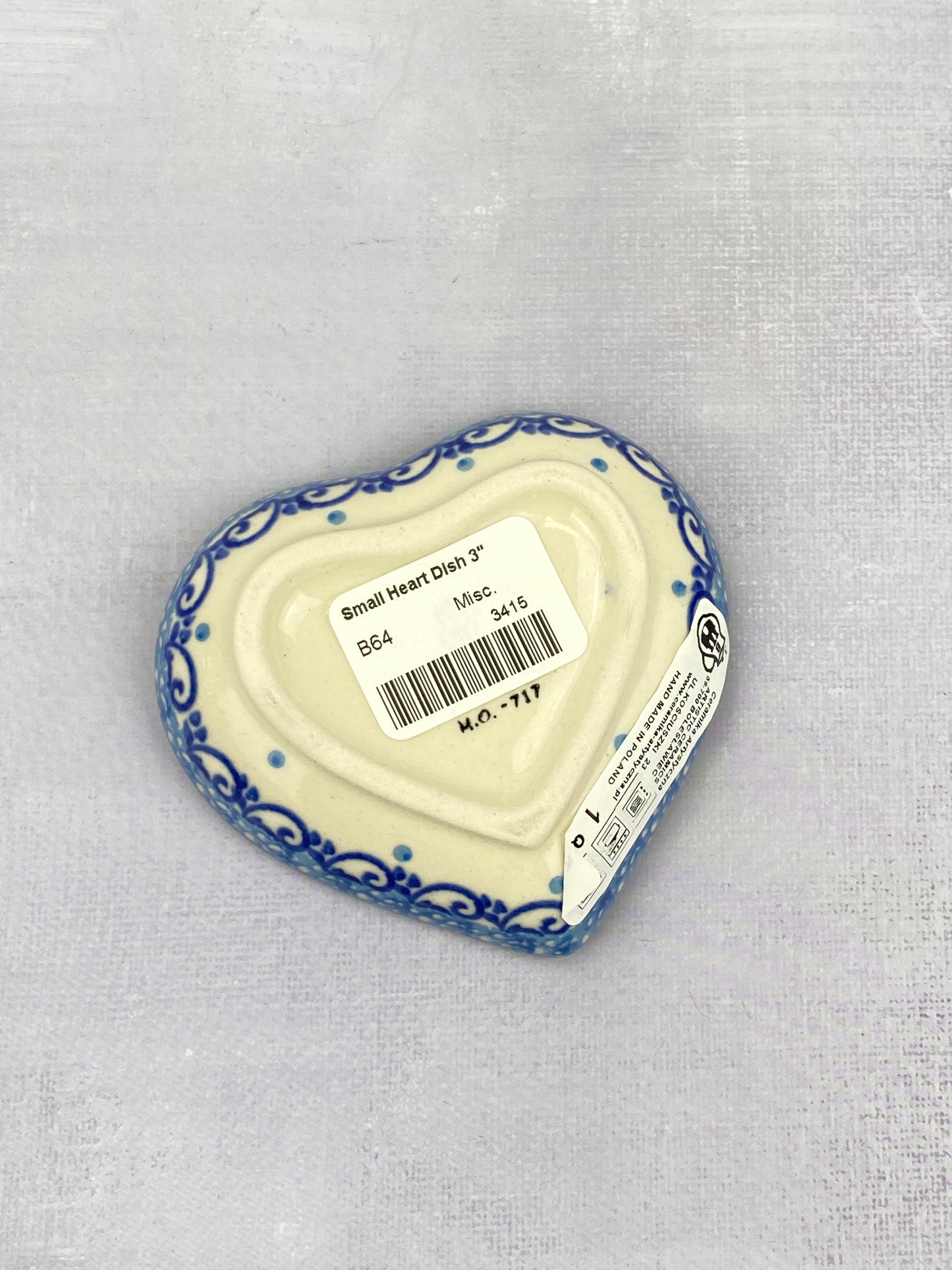 Heart Dish - Shape B64 - Pattern 2753