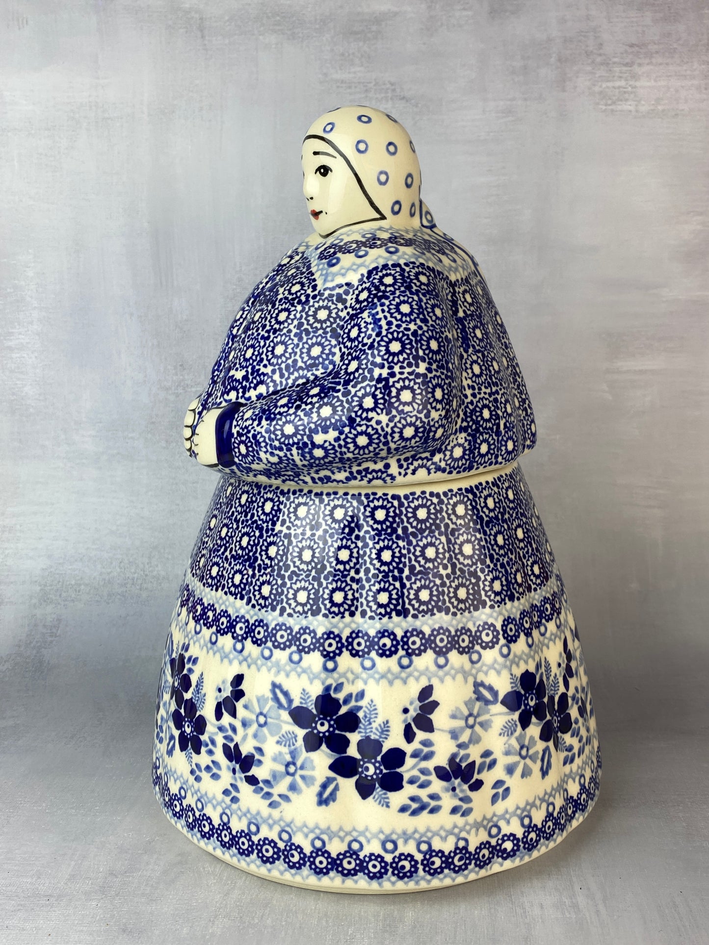 Babcia Cookie Jar - Blue