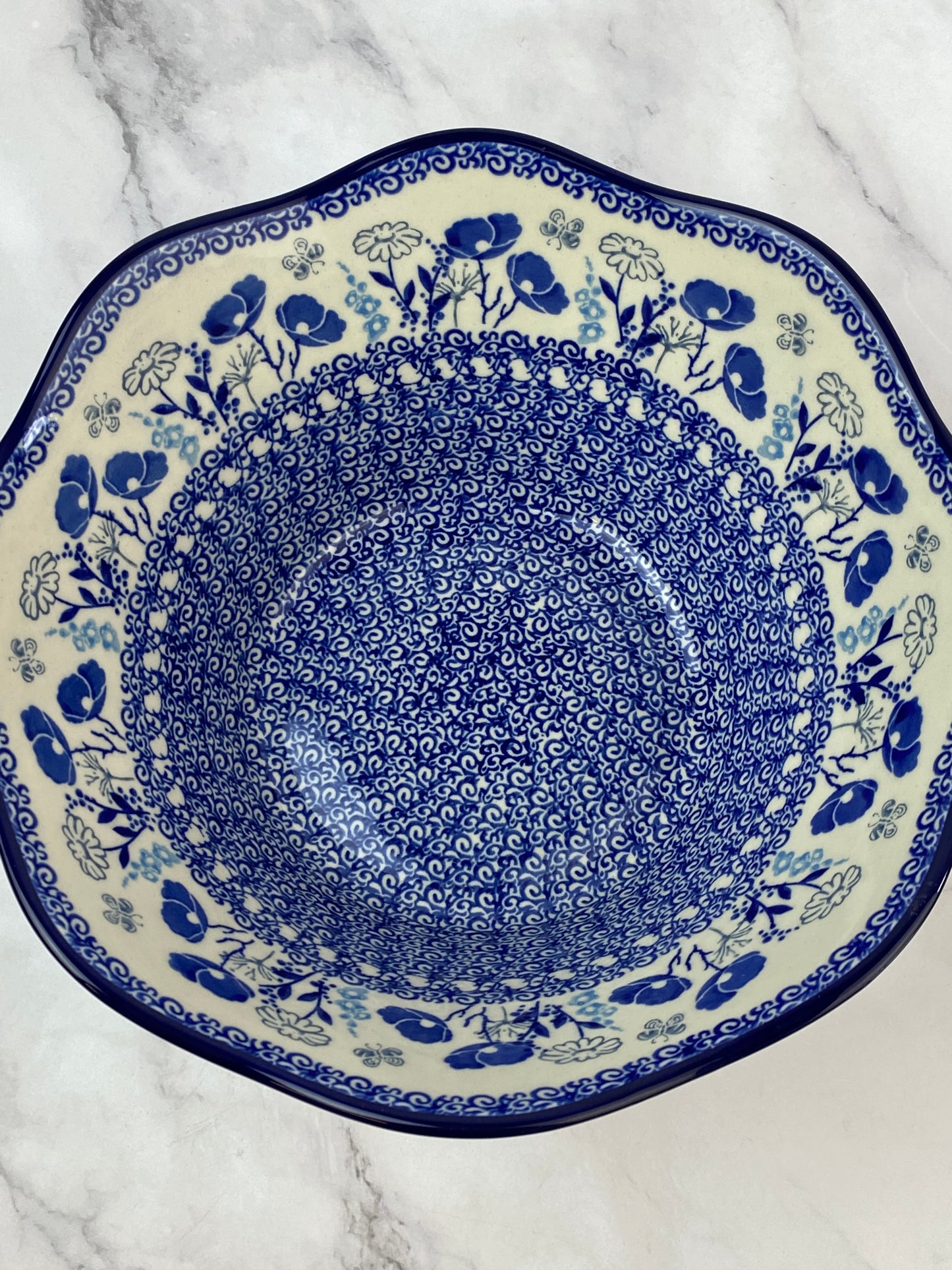 Large Wavy Serving Bowl - Shape 692 - Pattern 2902