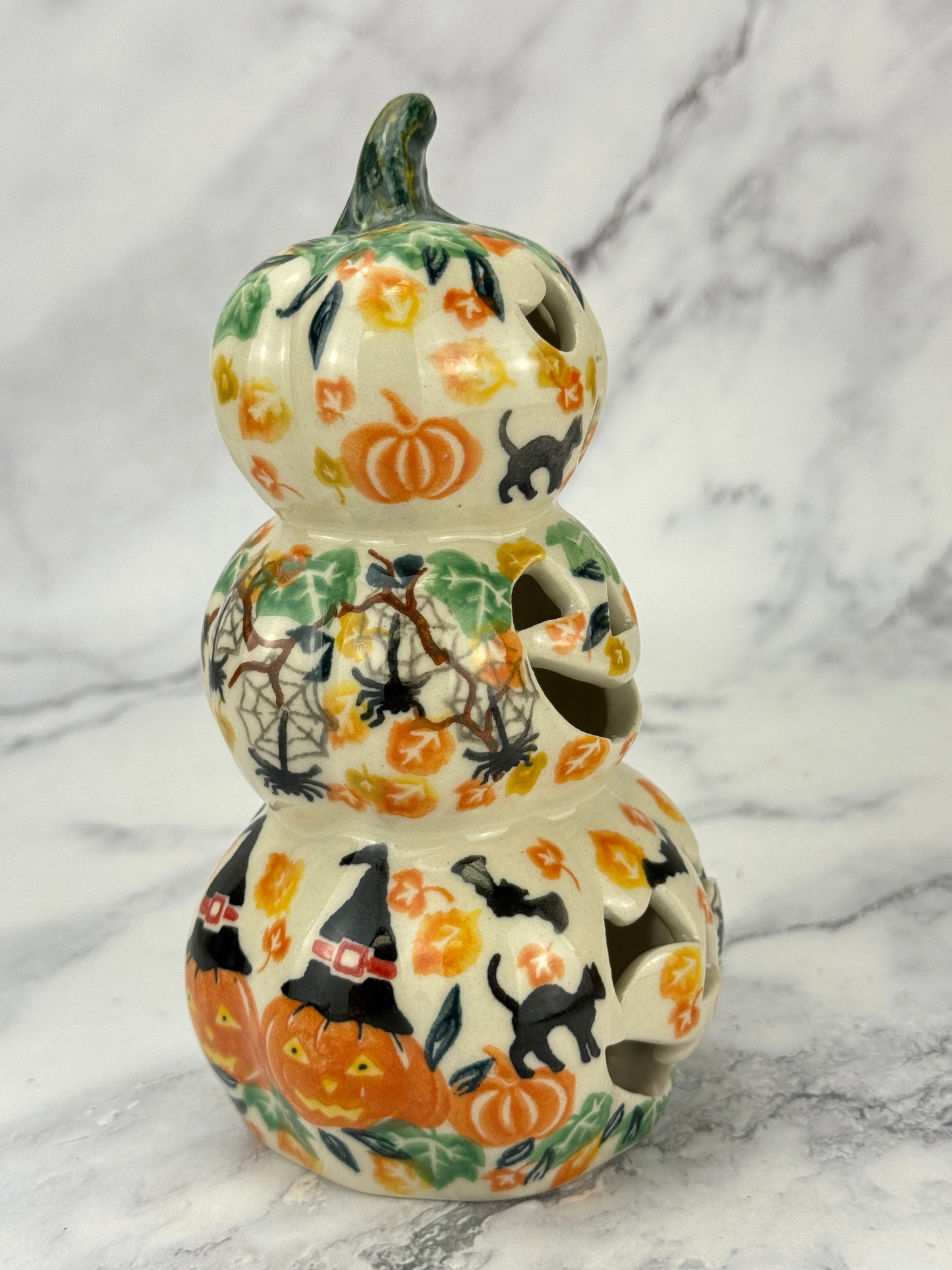 Vena Stacked Pumpkin Votive - Spooky Patch