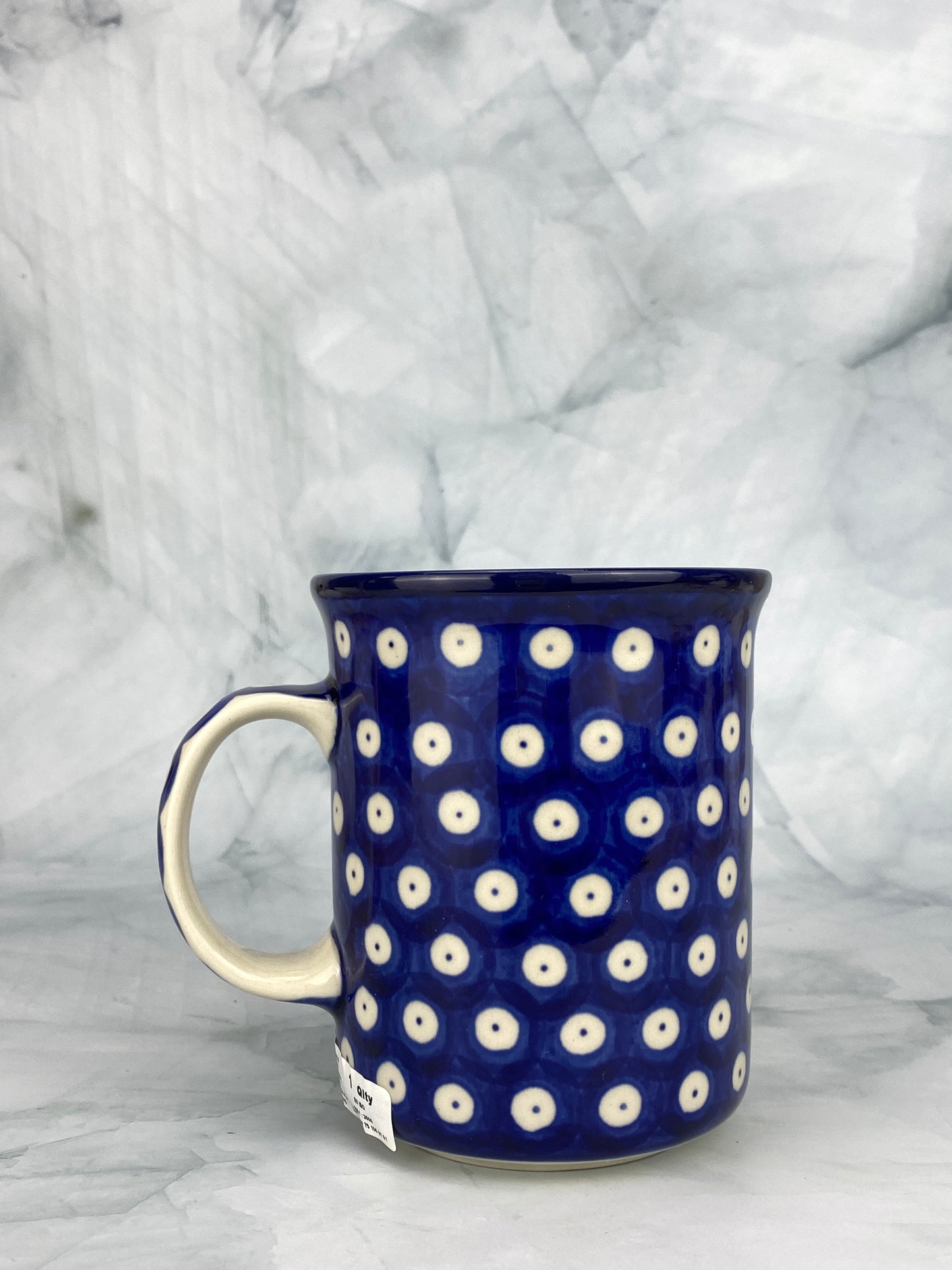 15oz Straight Mug - Shape B13 - Pattern Boleslawiec Owl Eye