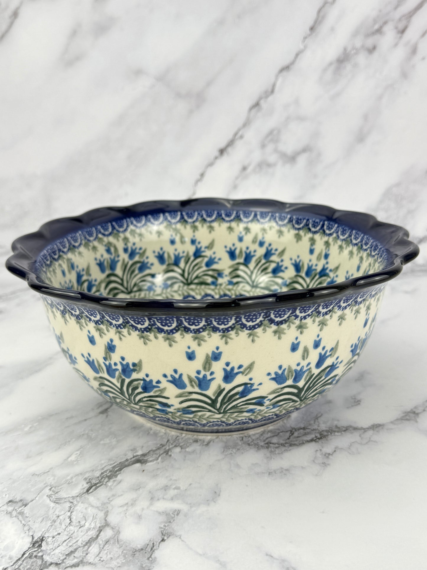 Large Ruffled Bowl - Shape 628 - Pattern 1432