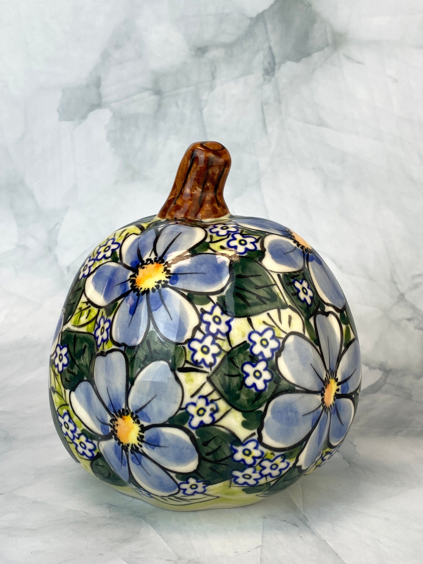 Vena Art Gourd - Blue Floral