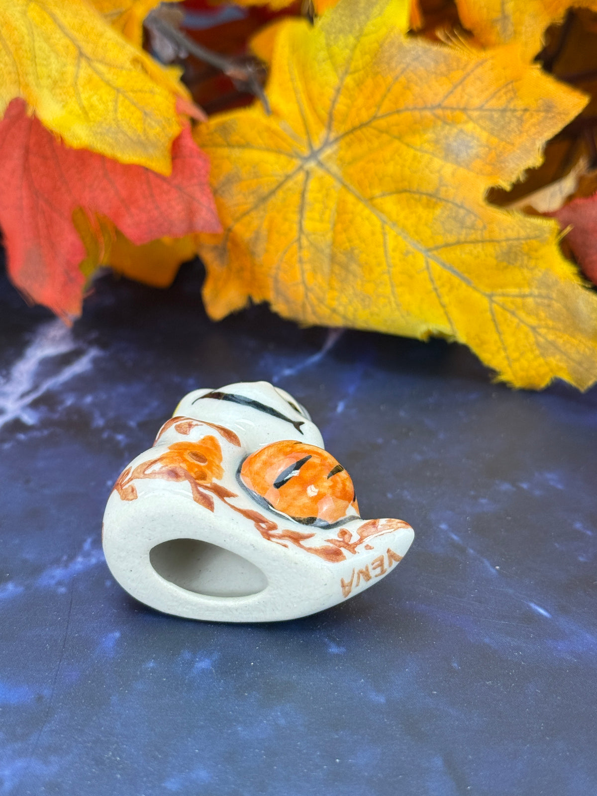 Vena Mini Ghost - Shape V616 - Orange & Yellow Flower