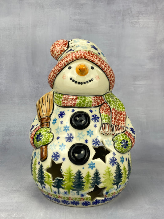 Vena Snowman With Broomstick - Shape V641