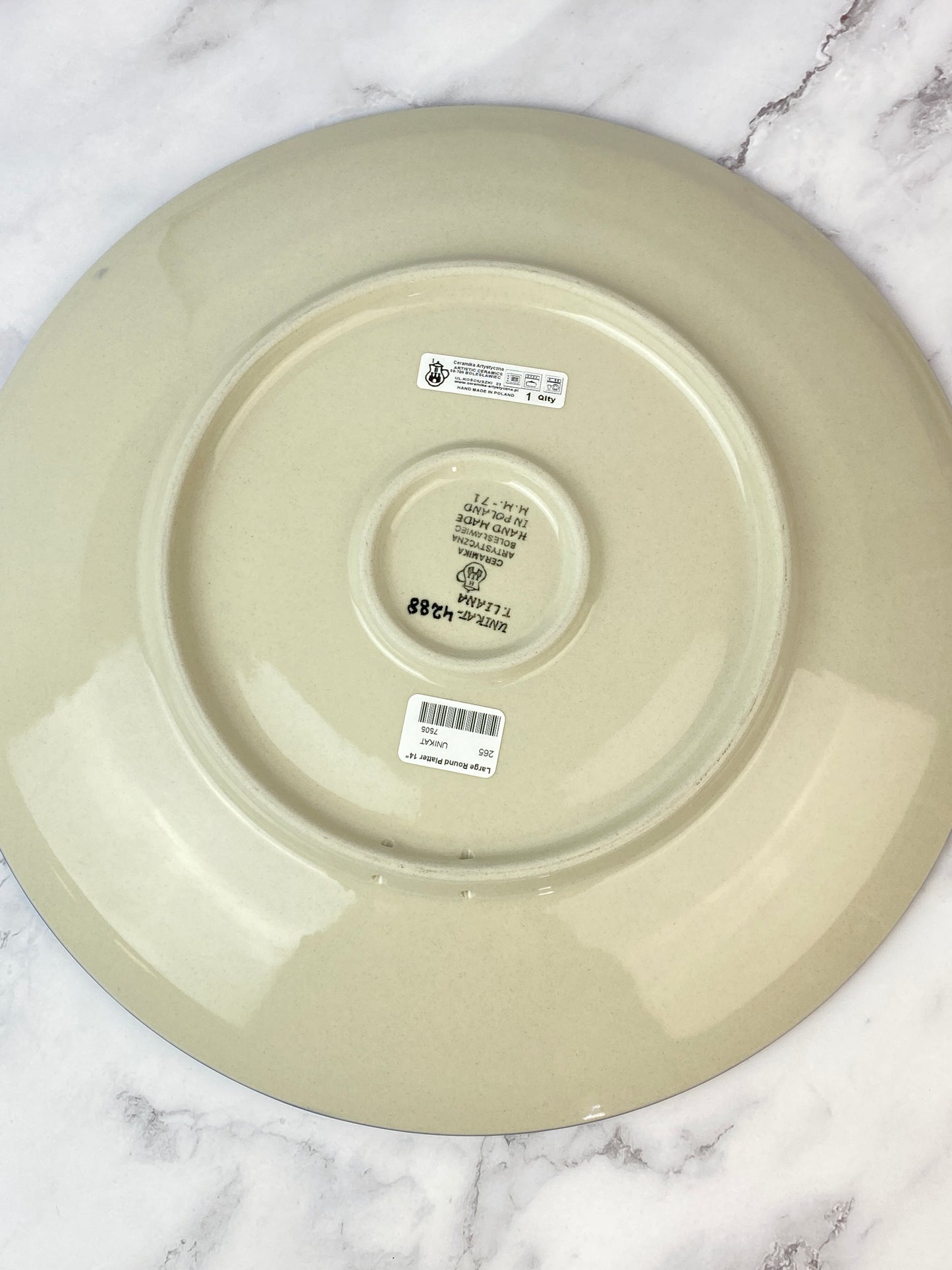 14" Round Unikat Platter - Shape 265 - Pattern U4288