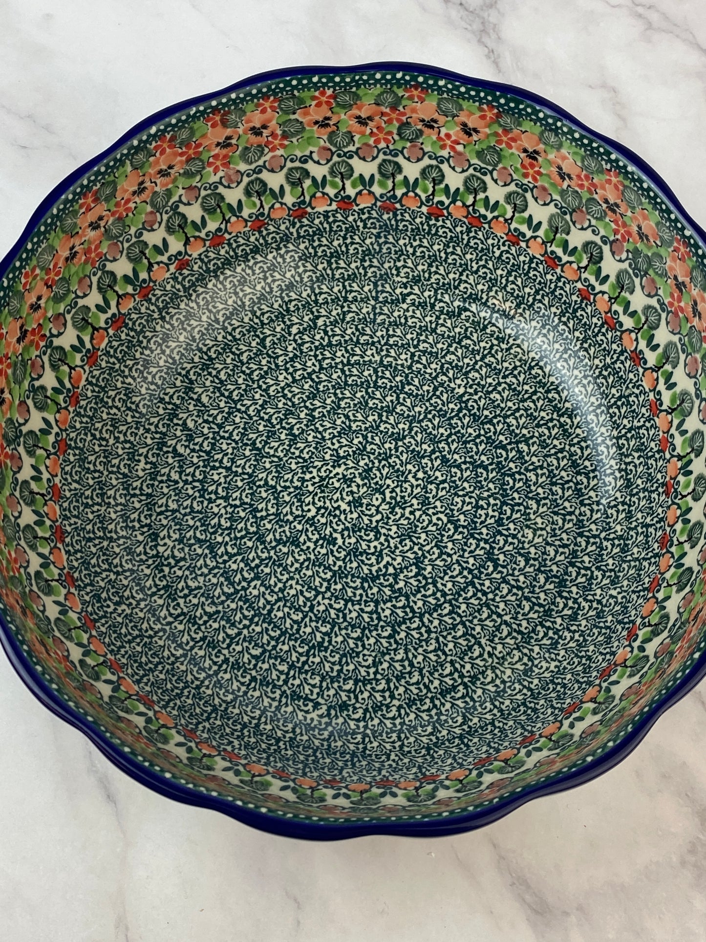 11" Wavy Unikat Serving Bowl - Shape 013 - Pattern U4797