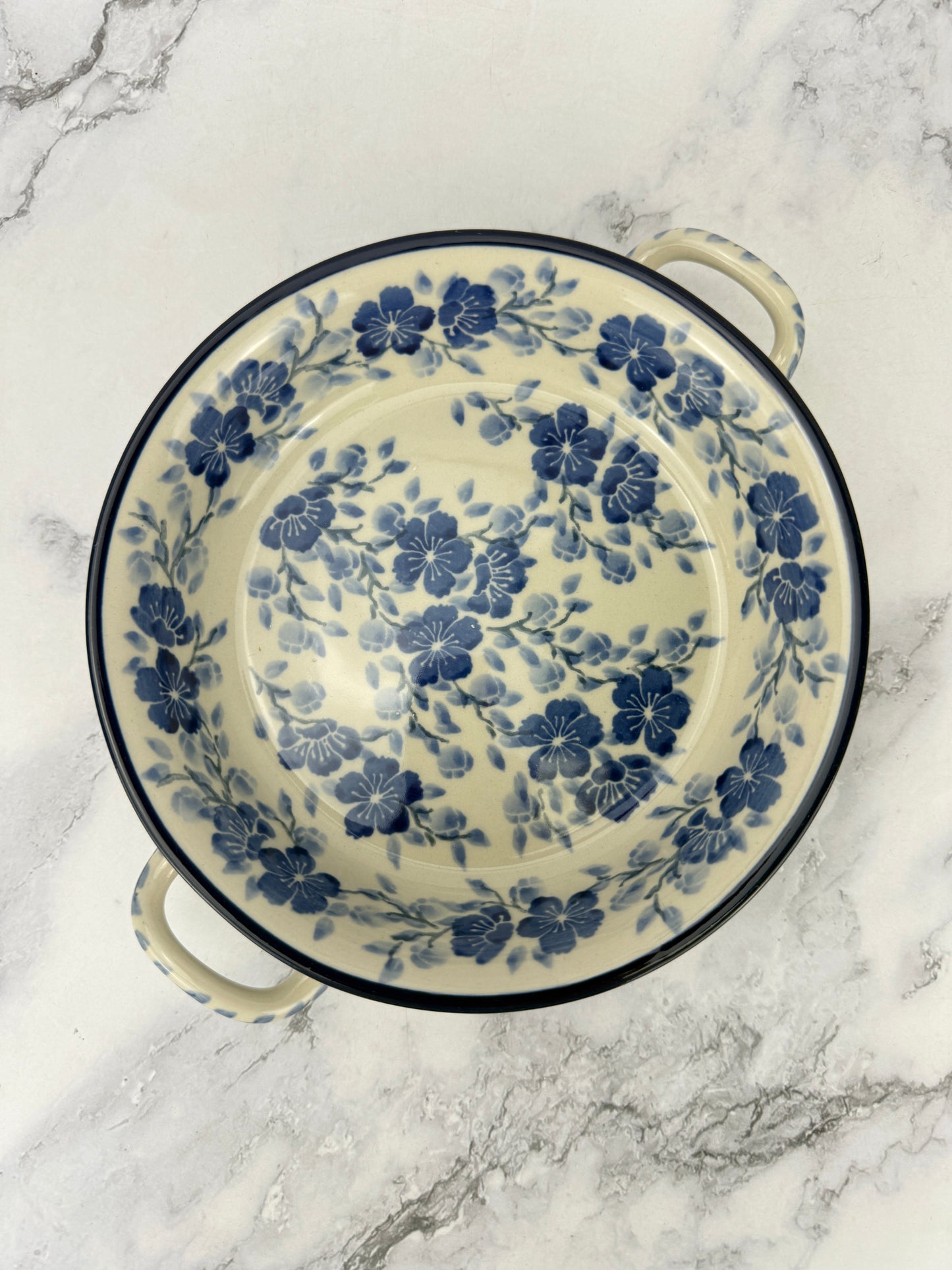 Small Round Baker with Handles - Shape C40 - Pattern 3428