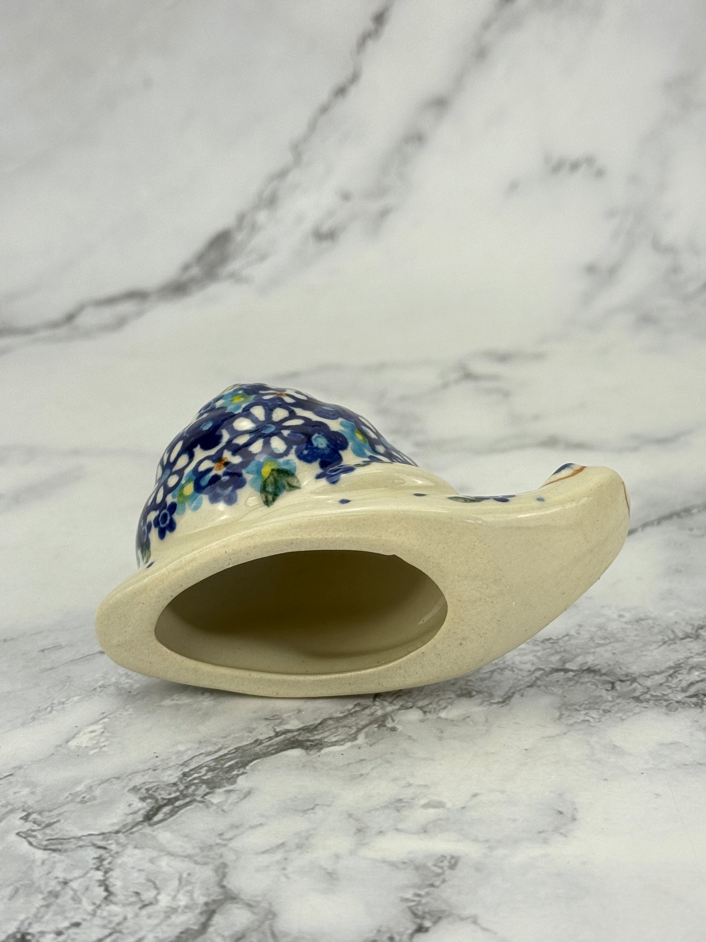 Snail Figurine - Shape V415 - Pattern Blue Medow