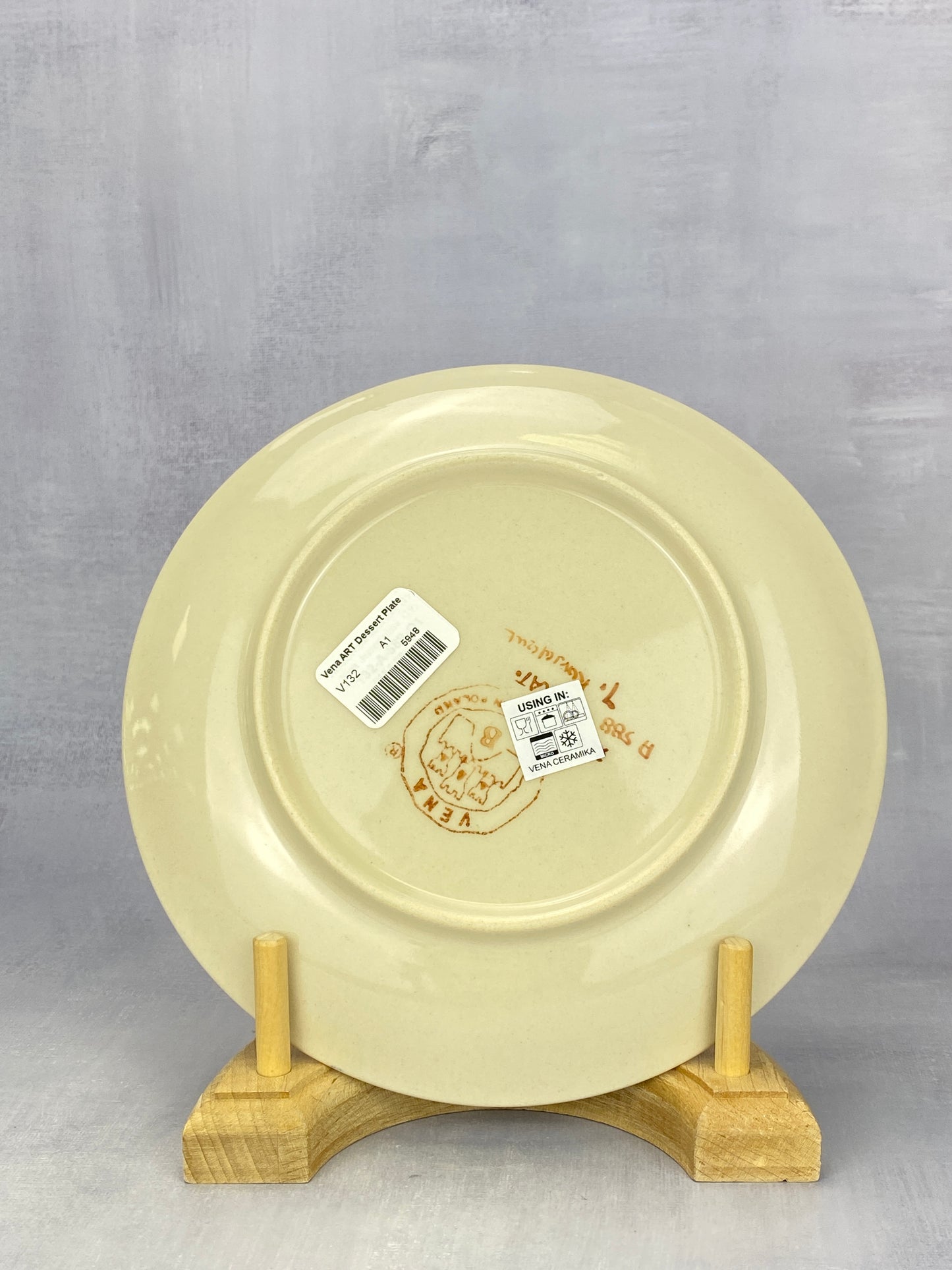 Vena Unikat Dessert Plate - V132-350 - Yellow Bunny