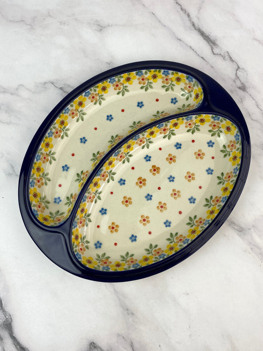 Sausage Plate - Shape 497 - Pattern 2225