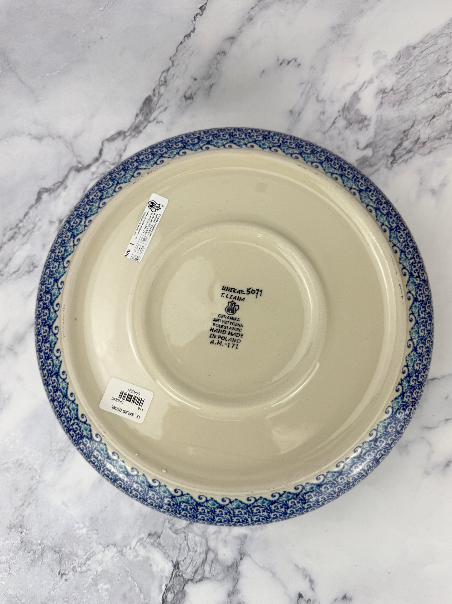 Large Unikat Serving Bowl - Shape 116 - Pattern U5071