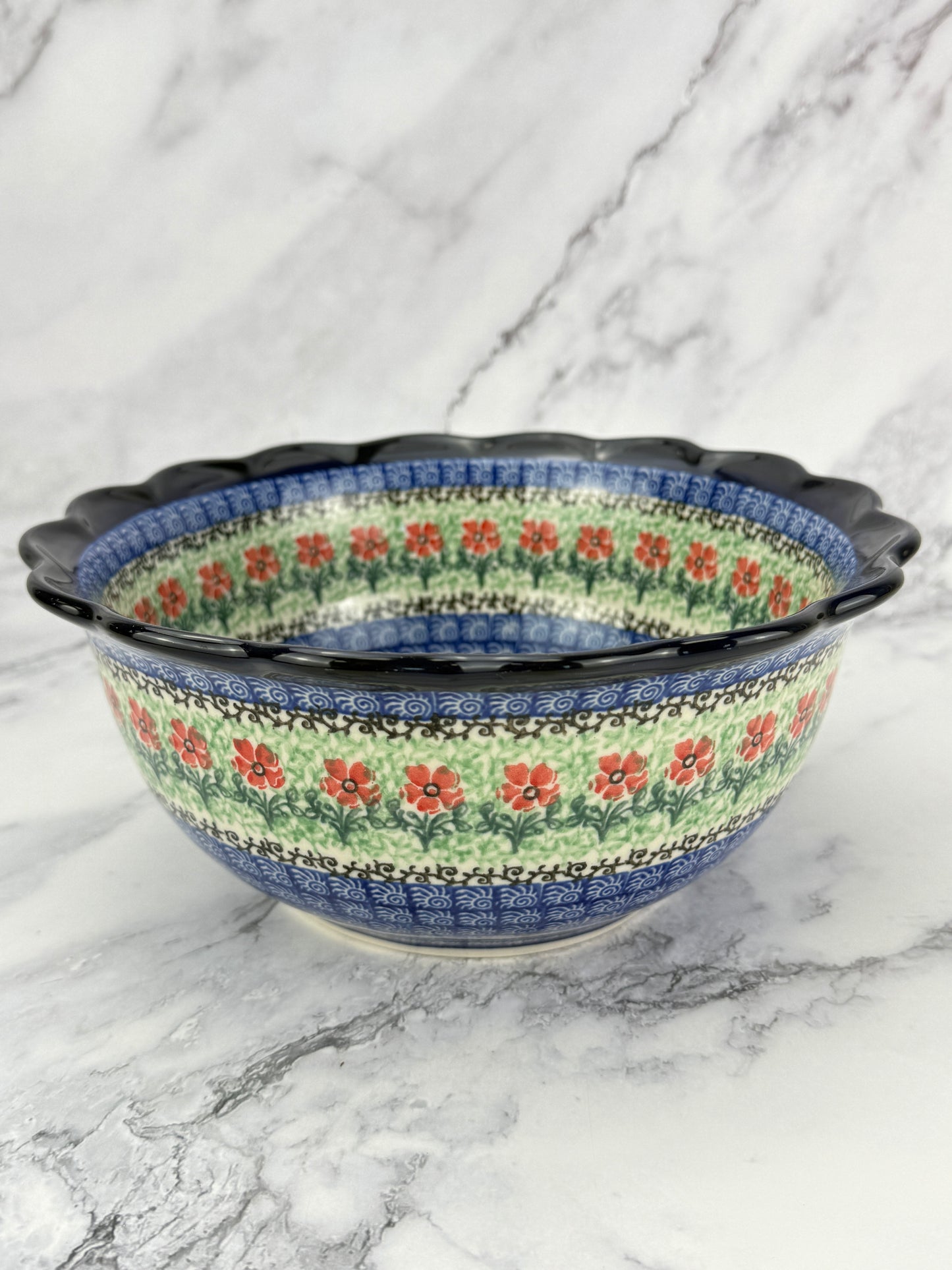 Large Ruffled Bowl - Shape 628 - Pattern 1916
