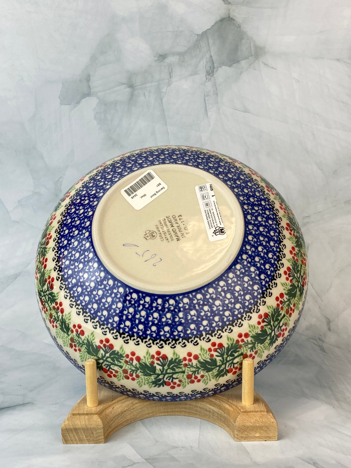 HOLIDAY SPECIAL 8.5" Serving Bowl - Shape B91 - Pattern 2650
