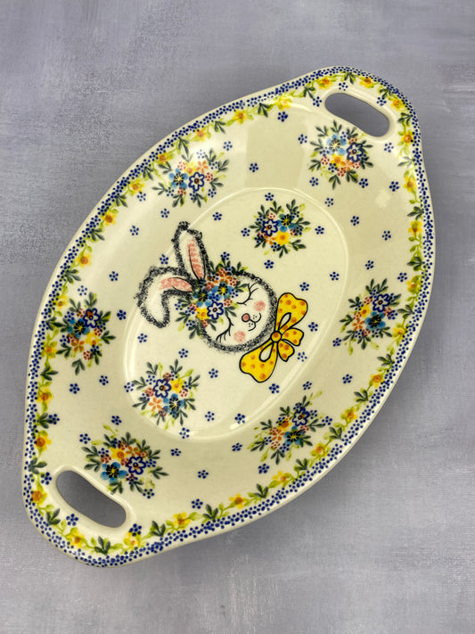 Vena Unikat Bowl With Handles - Shape V110 - Yellow Bunny