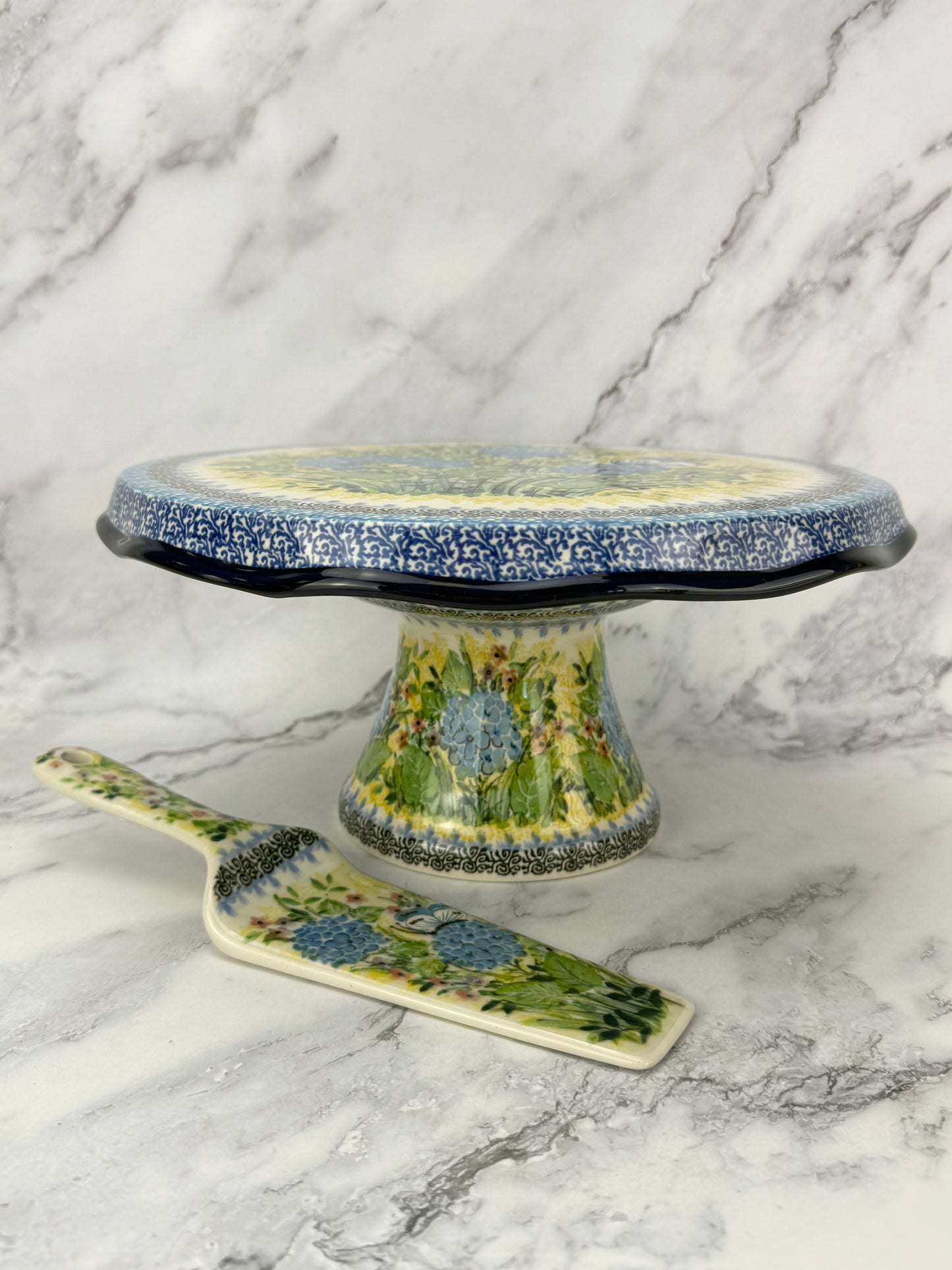 Unikat Pedestal Cake Plate & Server - Shape 148 & 438 - Pattern U5048