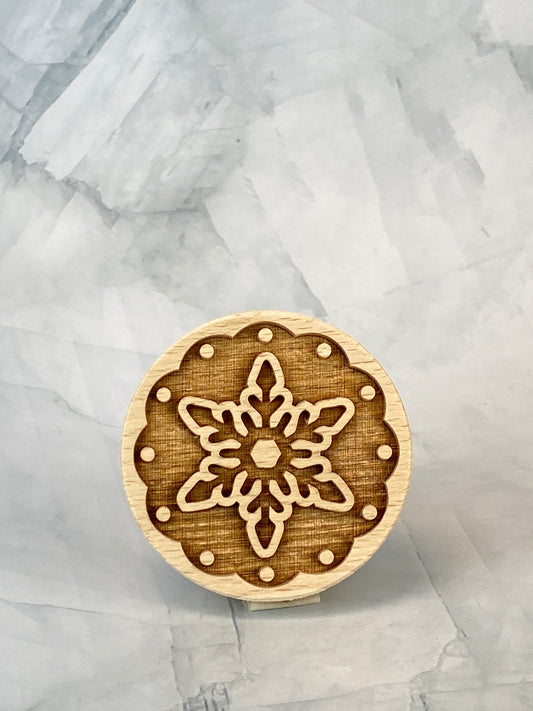 Christmas Cookie Stamp - Fluffy Snowflake