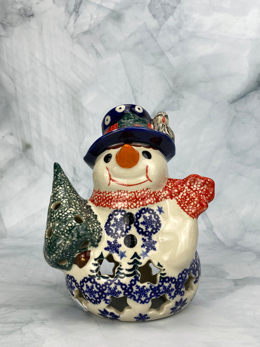 SALE Andy Snowman Votive - Christmas Trees