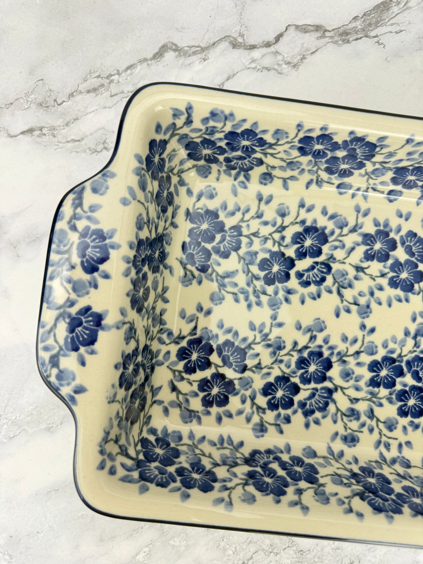 Rectangular Baker With Handles - Shape A59 - Pattern 3428