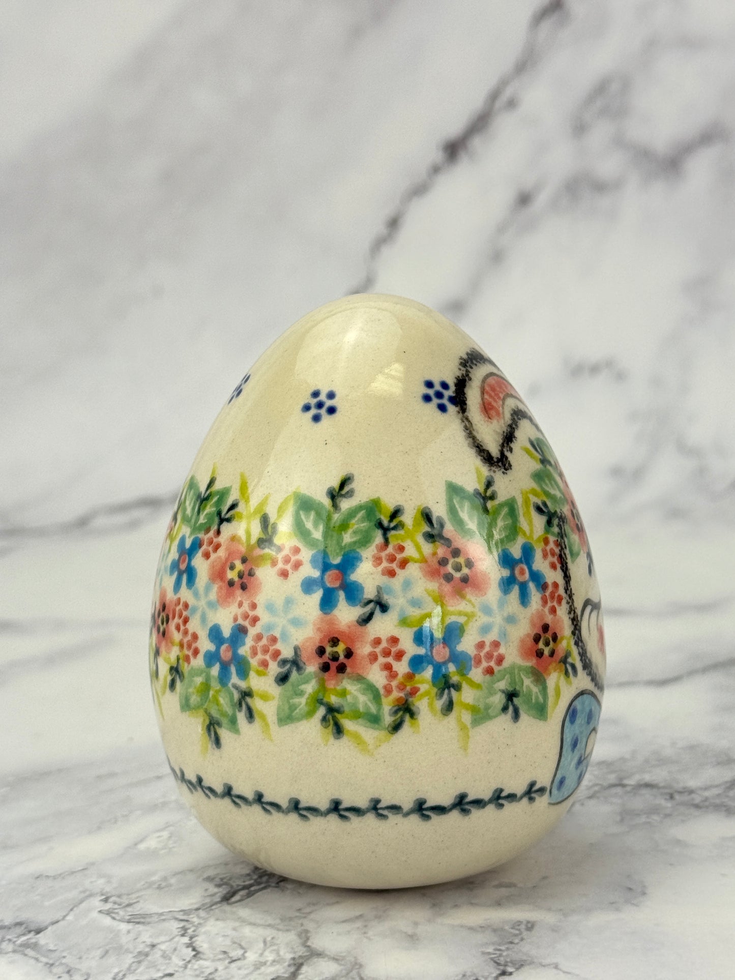 XL Vena Egg - Shape V235 - Blue Bow Tie Bunny