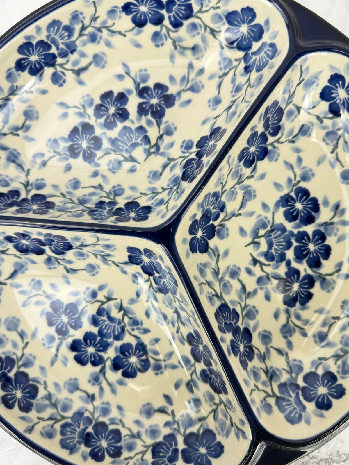 Divided Round Dish - Shape 484 - Pattern 3428