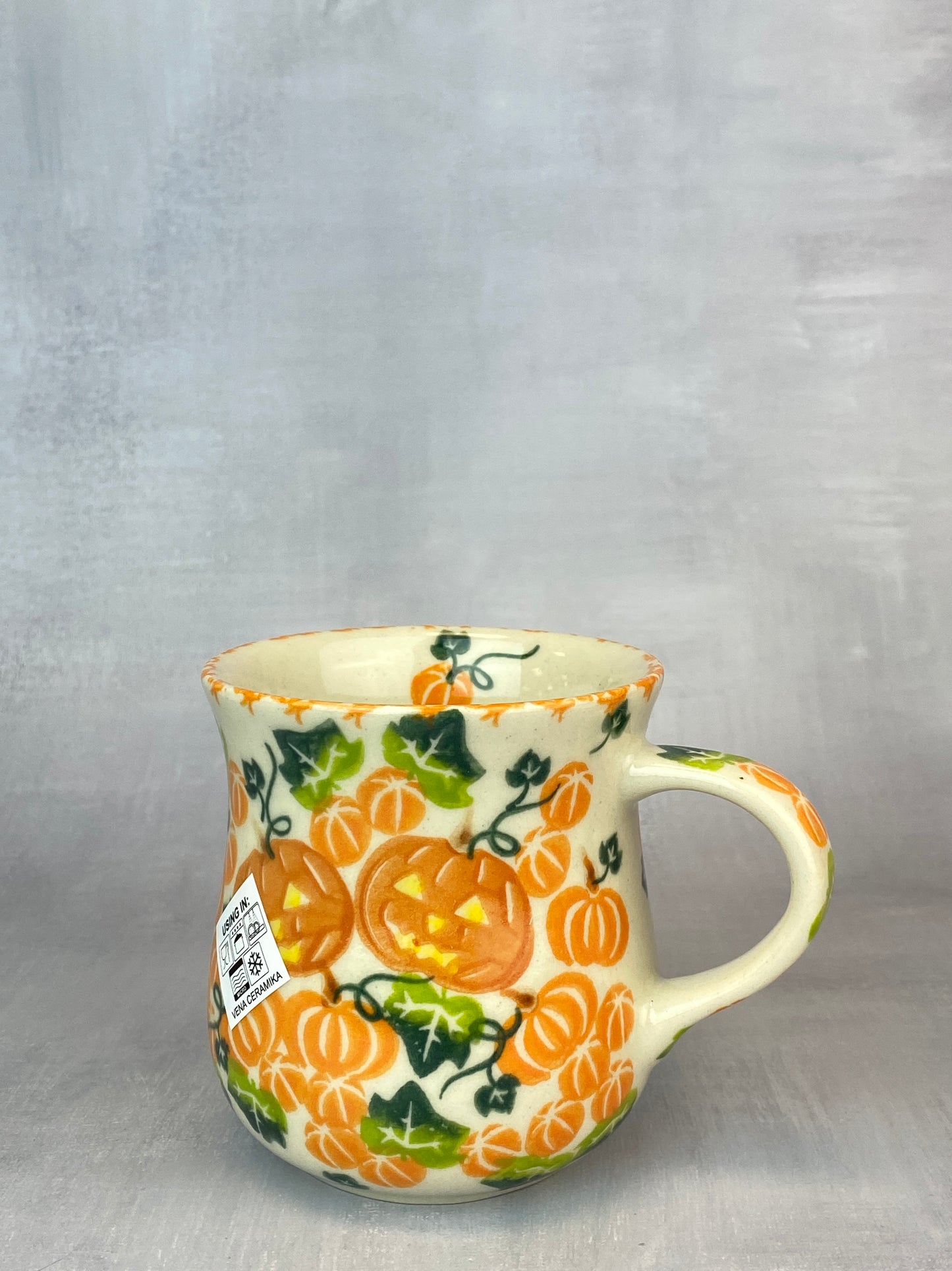 Vena Unikat 8oz Mug - Shape V053 - Jack-O-Lantern Patch