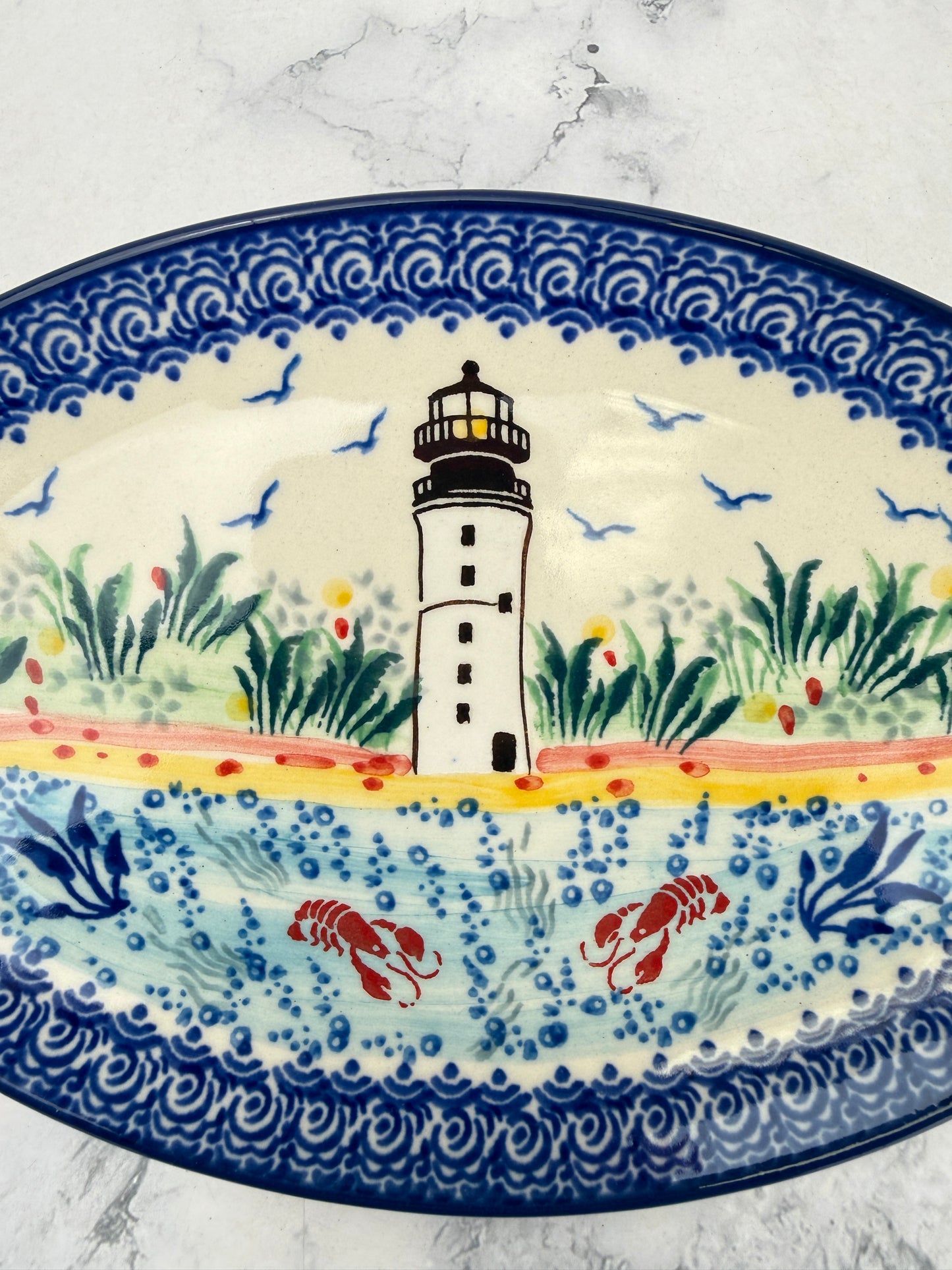 Medium Unikat Fish Platter - Shape E20 - Pattern U5241