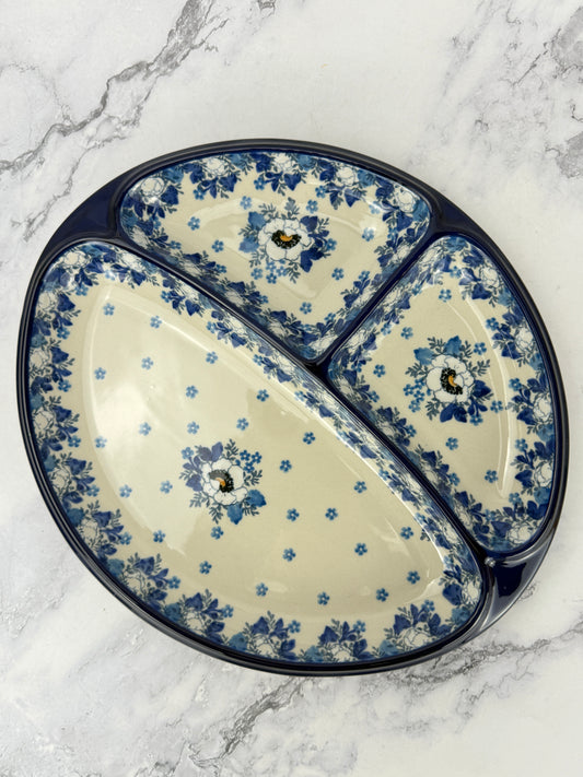 Divided Oval Dish - Shape 485 - Pattern 2222