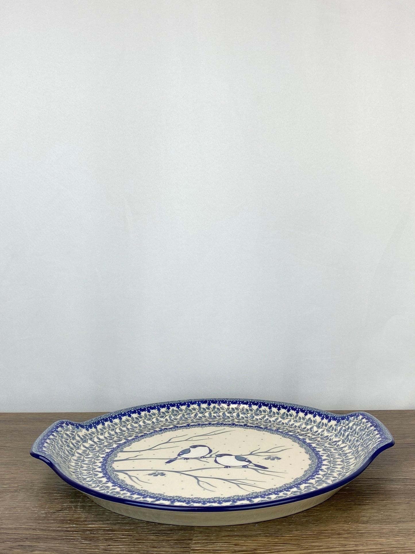 Round Unikat Platter With Handles / Pizza Stone - Shape 152 - Pattern U4830