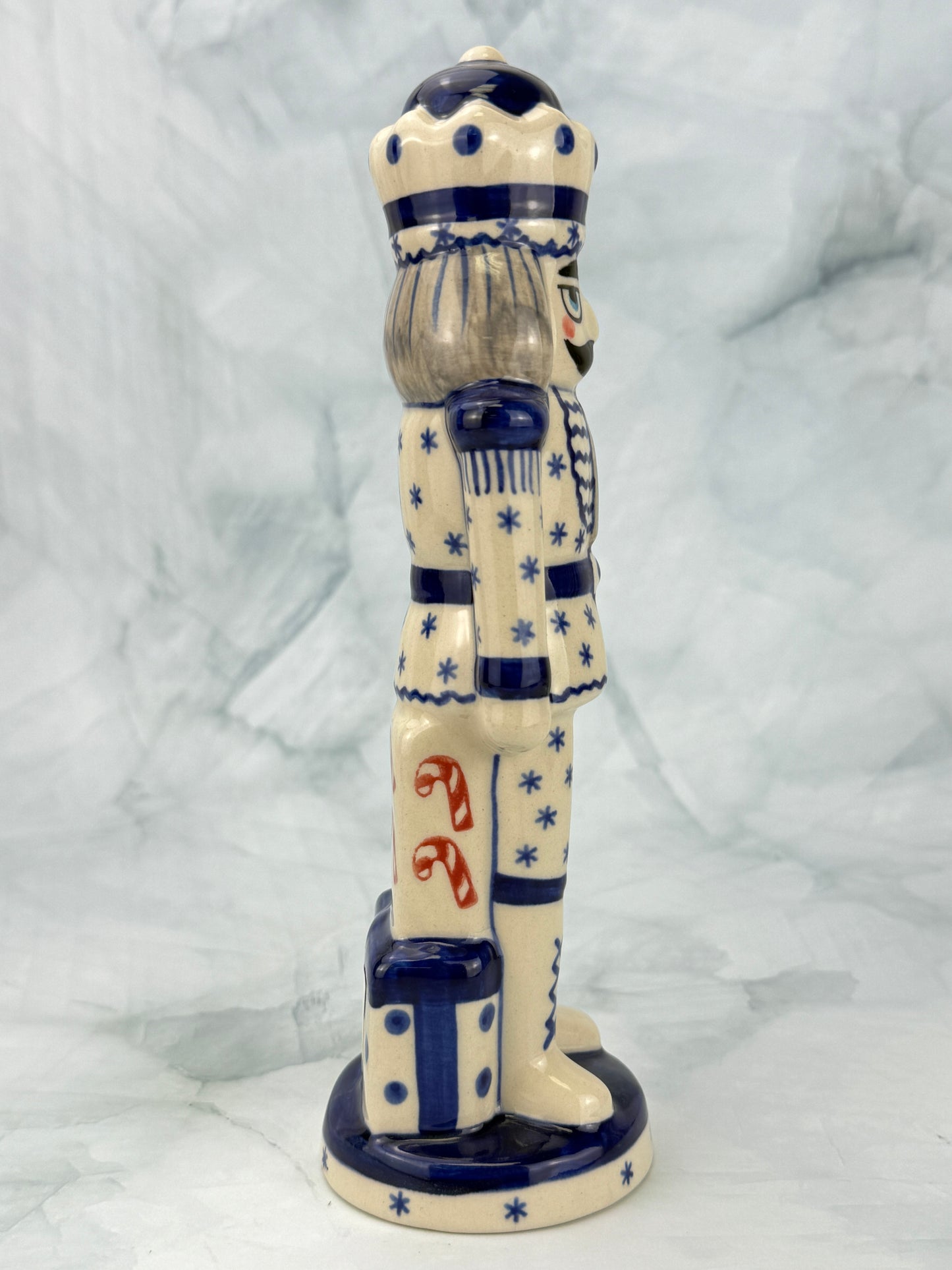 Vena Nutcracker Figurine - Shape V618 - Blue Snowflake