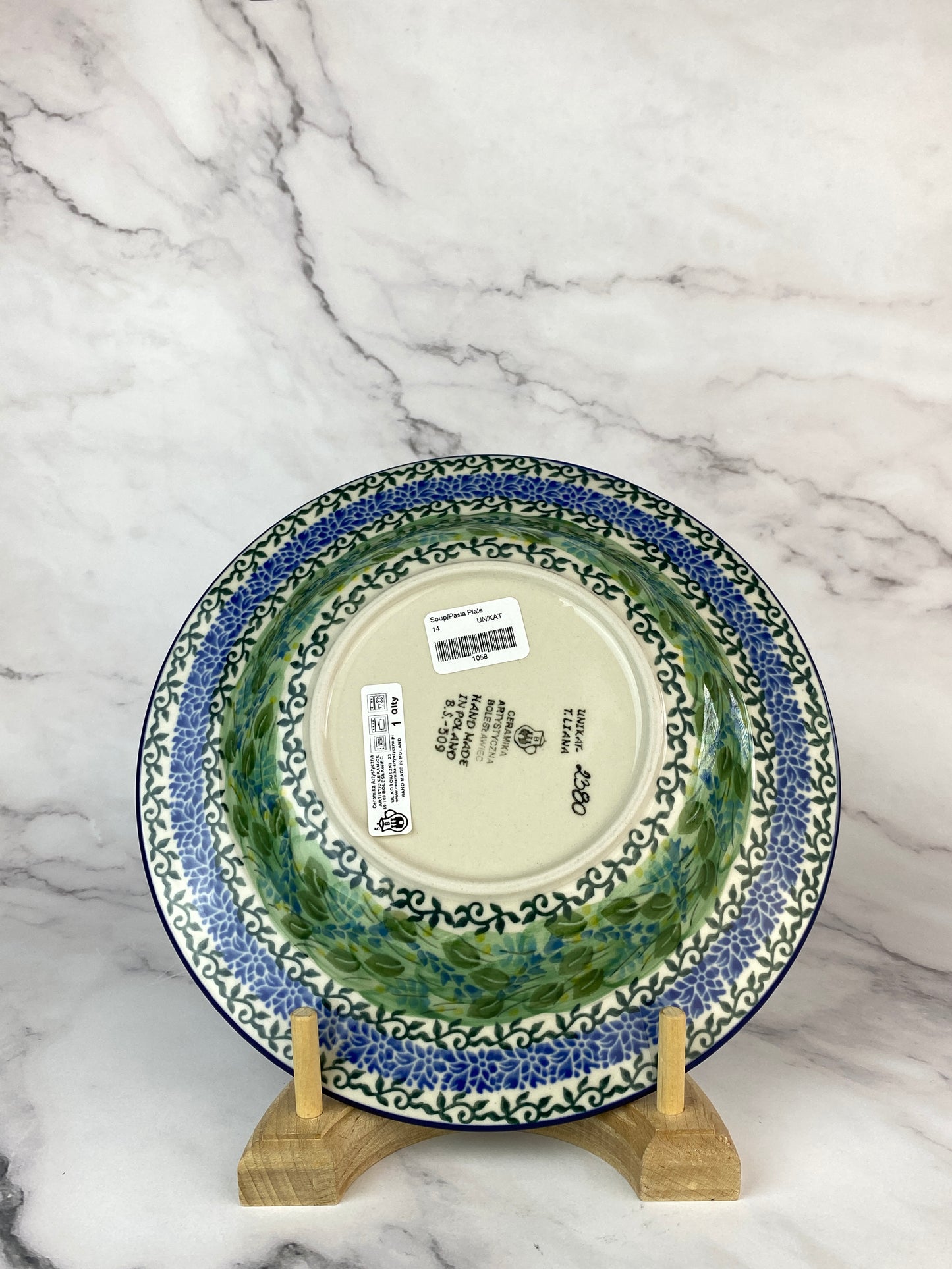 Unikat Soup / Pasta Plate - Shape 14 - Pattern U2380